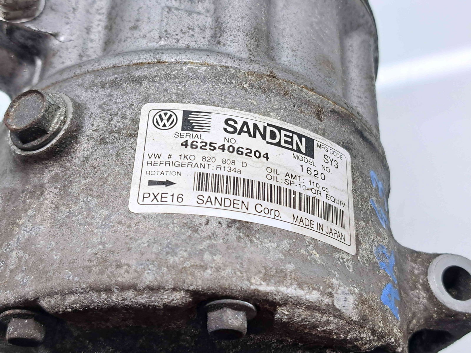 Compresor clima Seat Altea XL (5P5, 5P8) [Fabr 2006-2015] 1K0820808D 1.6 TDI CAYC 77KW / 105CP - imagine 5