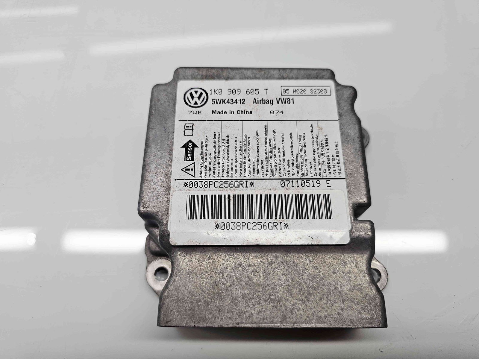 Calculator airbag Volkswagen Golf 5 (1K1) [Fabr 2004-2008] 1K0909605T 1.2 TSI CBZB 77KW / 105CP - imagine 1