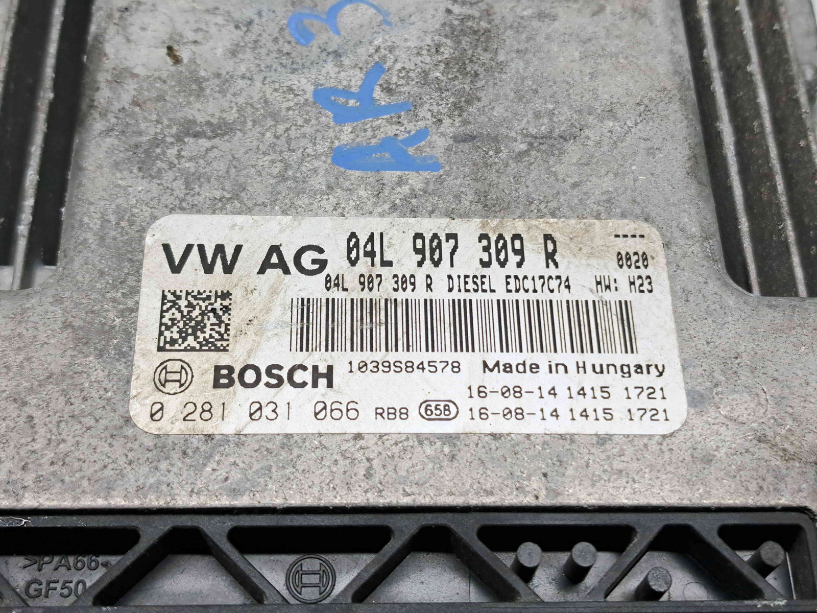 Calculator motor ECU Volkswagen Passat B8 Variant (3G5) [Fabr 2015-prezent] 04L907309R 1.6 TDI DCXA 88KW / 120CP - imagine 3