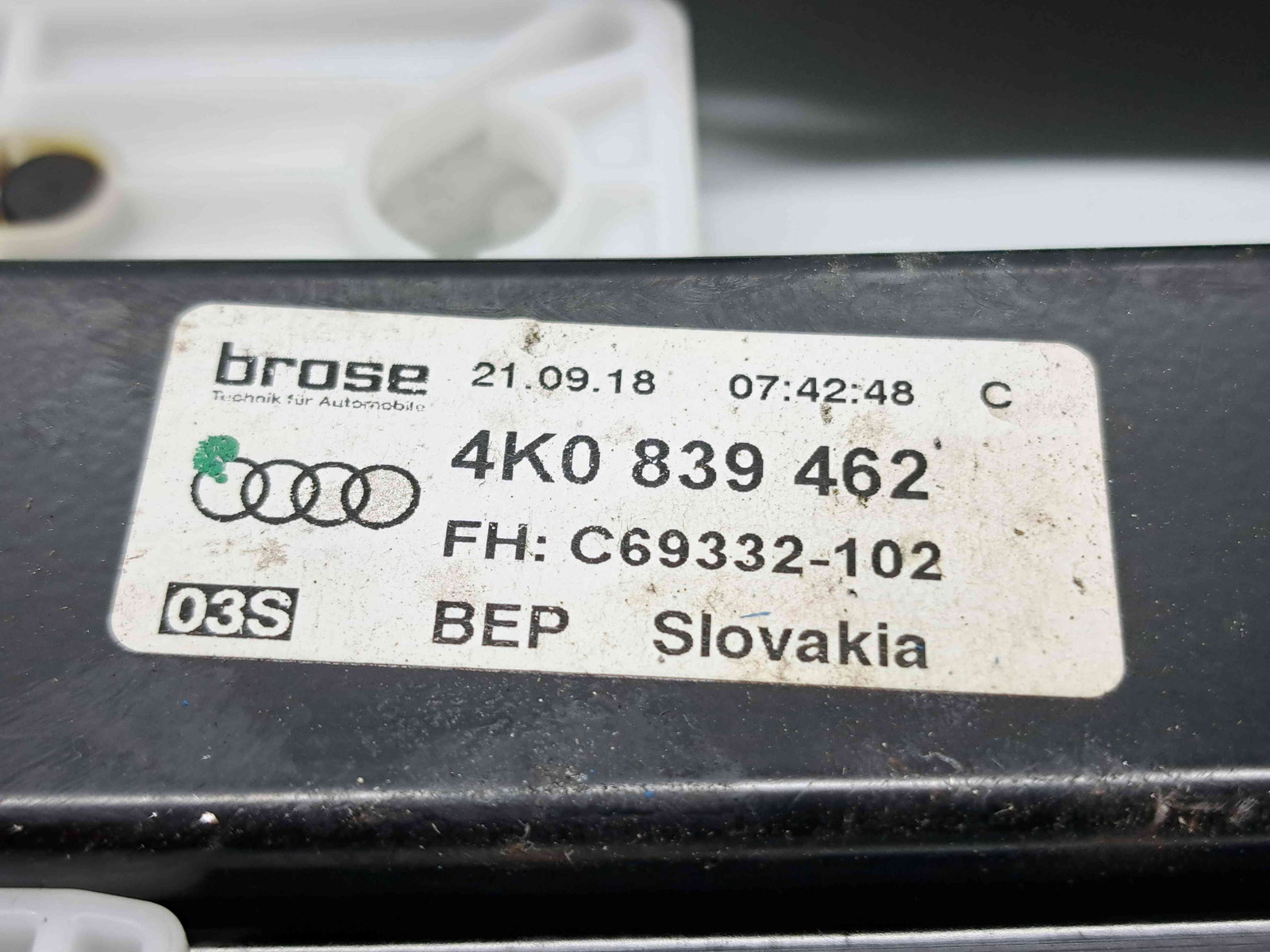 Macara electrica geam dreapta spate Audi A6 (4A2, C8) S-line [Fabr 2018-2025] 4K0839462 - imagine 2