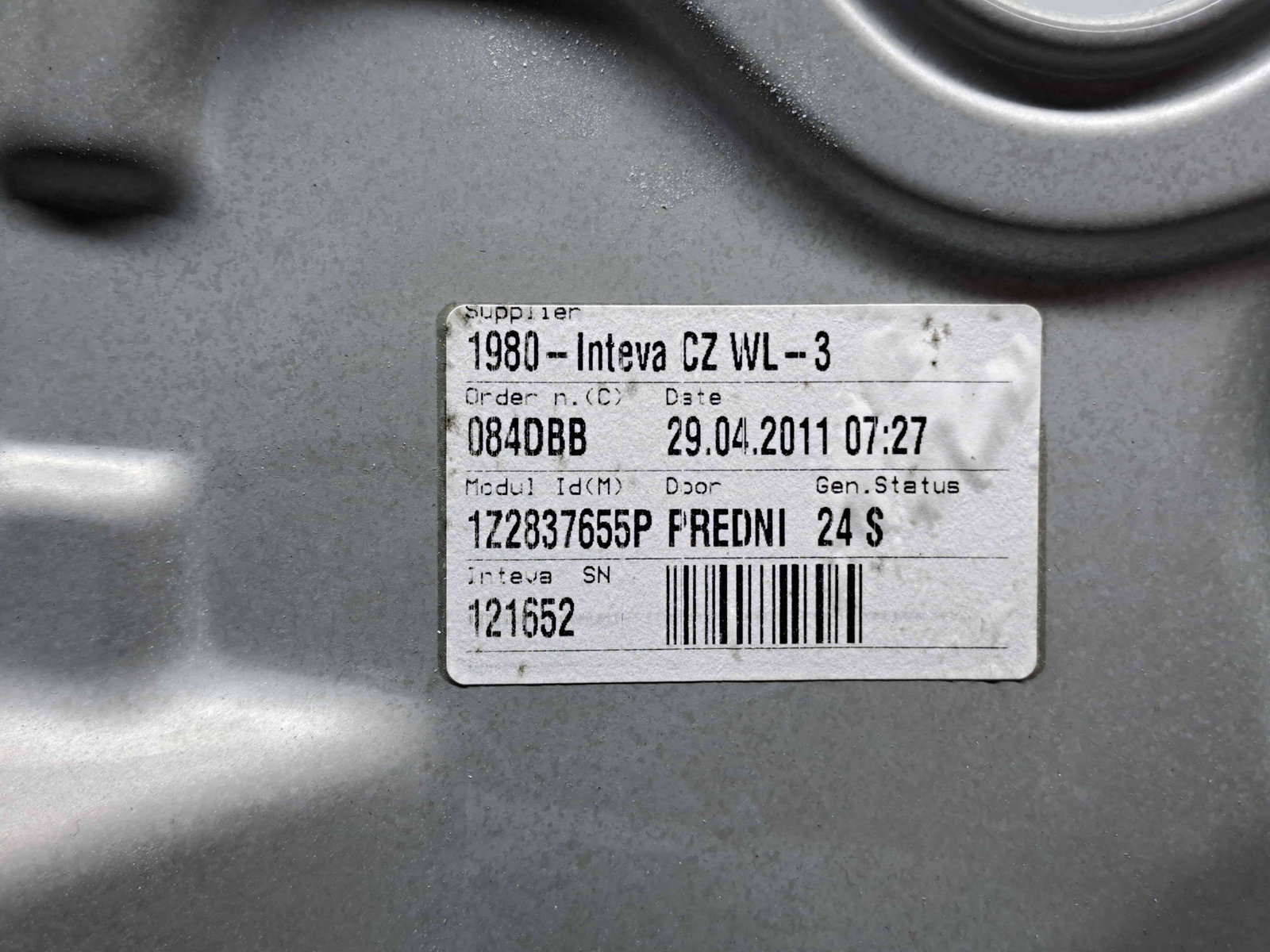 Macara electrica geam stanga fata Skoda Octavia 2 Combi (1Z5) [Fabr 2004-2013] Facelift 1Z2837655P - imagine 3