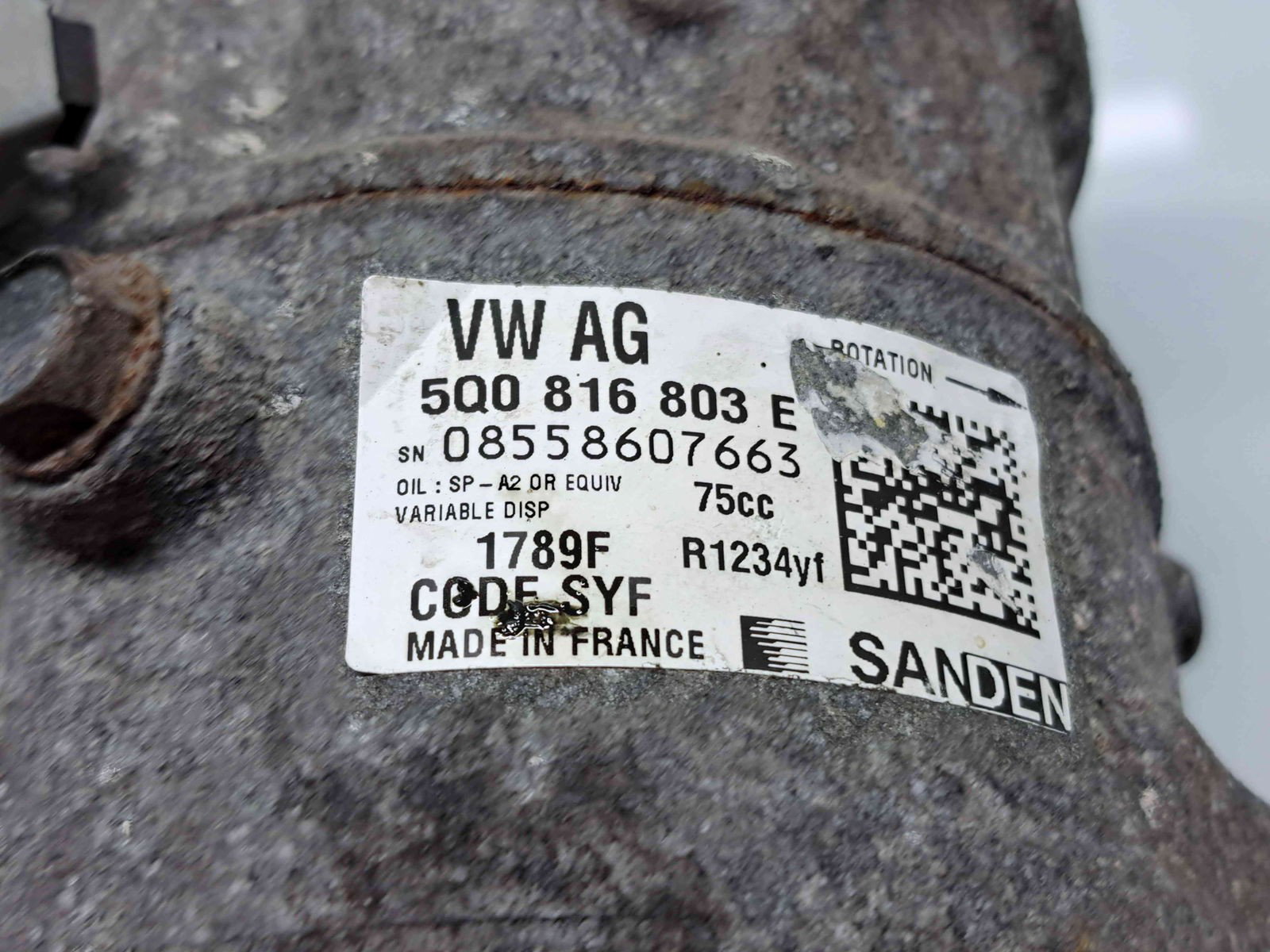 Compresor clima Volkswagen Golf 7 (5G) [Fabr 2014-prezent] 5Q0816803E 1.6 TDI DCXA 88KW / 120CP - imagine 4