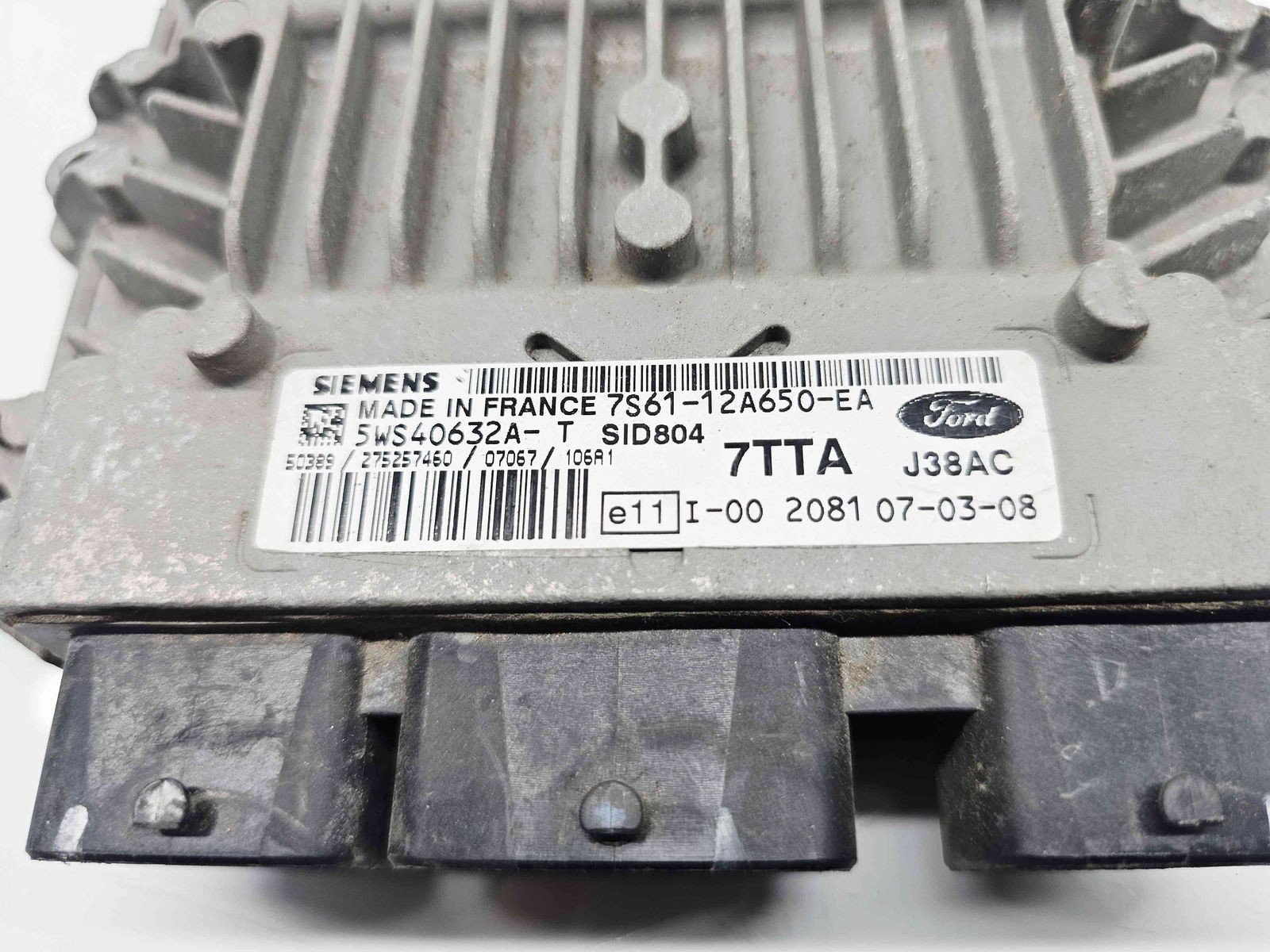 Calculator motor ECU Ford Fusion (JU) [Fabr 2002-2012] 7S61-12A650-EA 1.4 TDCI F6JB 50KW / 68CP - imagine 3
