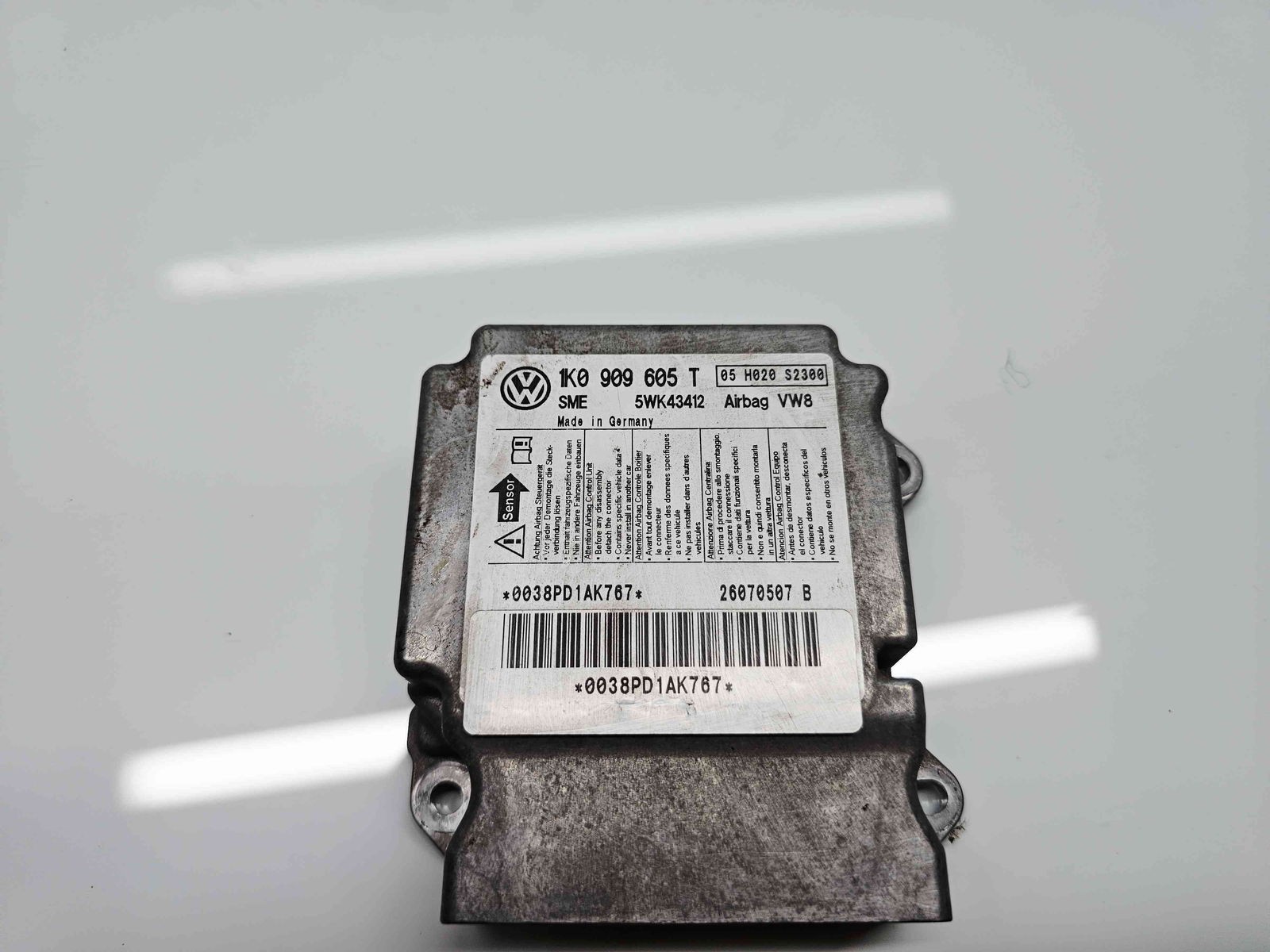 Calculator airbag Skoda Octavia 2 (1Z3) [Fabr 2004-2013] 1K0909605T 1.9 TDI BLS 77KW / 105CP - imagine 3