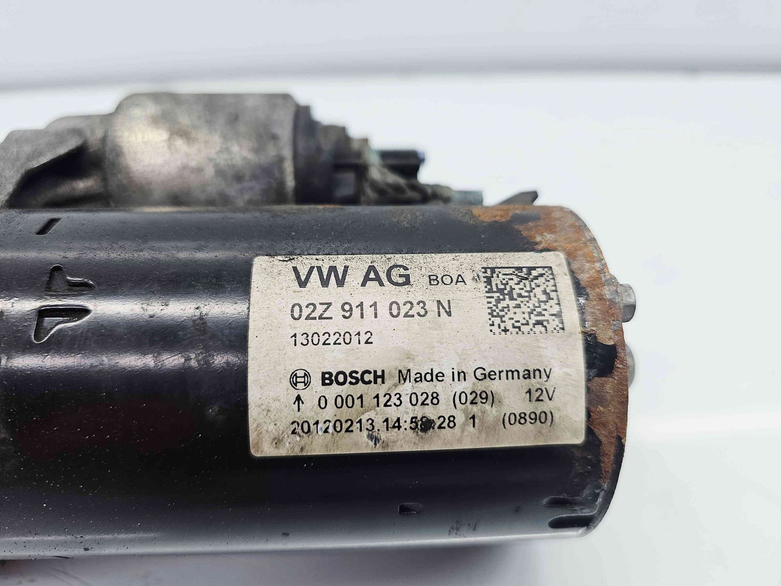 Electromotor 11 dinti Volkswagen Polo (6R) [Fabr 2009-2016] 02Z911023N 1.6 TDI CAYC77KW / 105CP - imagine 7