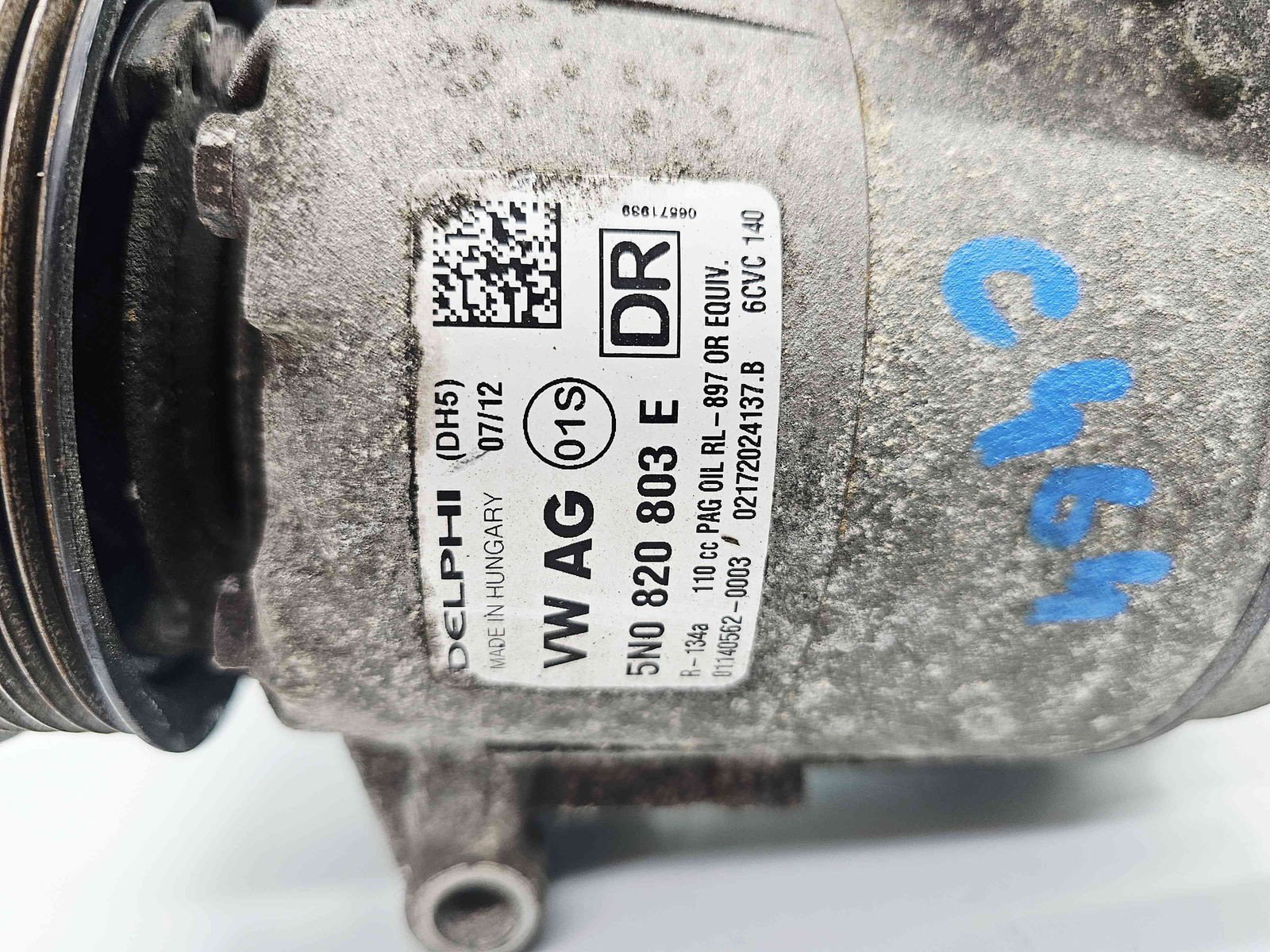 Compresor clima Volkswagen Touran (1T3) [Fabr 2010-2015] 5N0820803E 1.6 TDI CAYC 77KW / 105CP - imagine 8