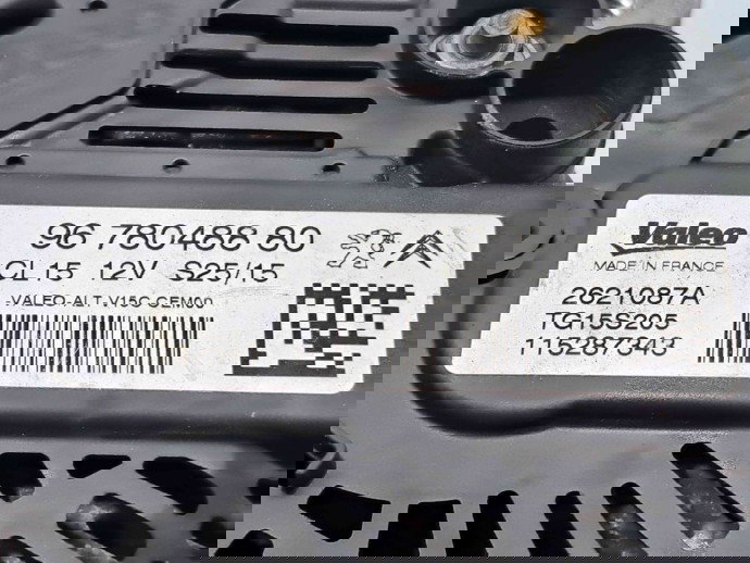 Alternator  PEUGEOT 508 [Fabr 2010-2018] 9678048880 1.6 HDi DV6ETED 55KW / 75CP