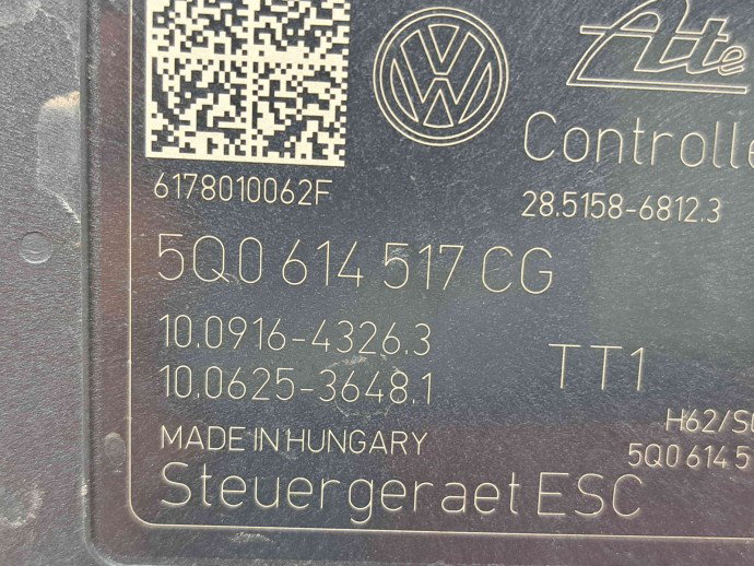 Pompa ABS Volkswagen Golf 7 (5G) [Fabr 2014-prezent] 5Q0614517CG 1.6 TDI DCZA 88KW / 120CP