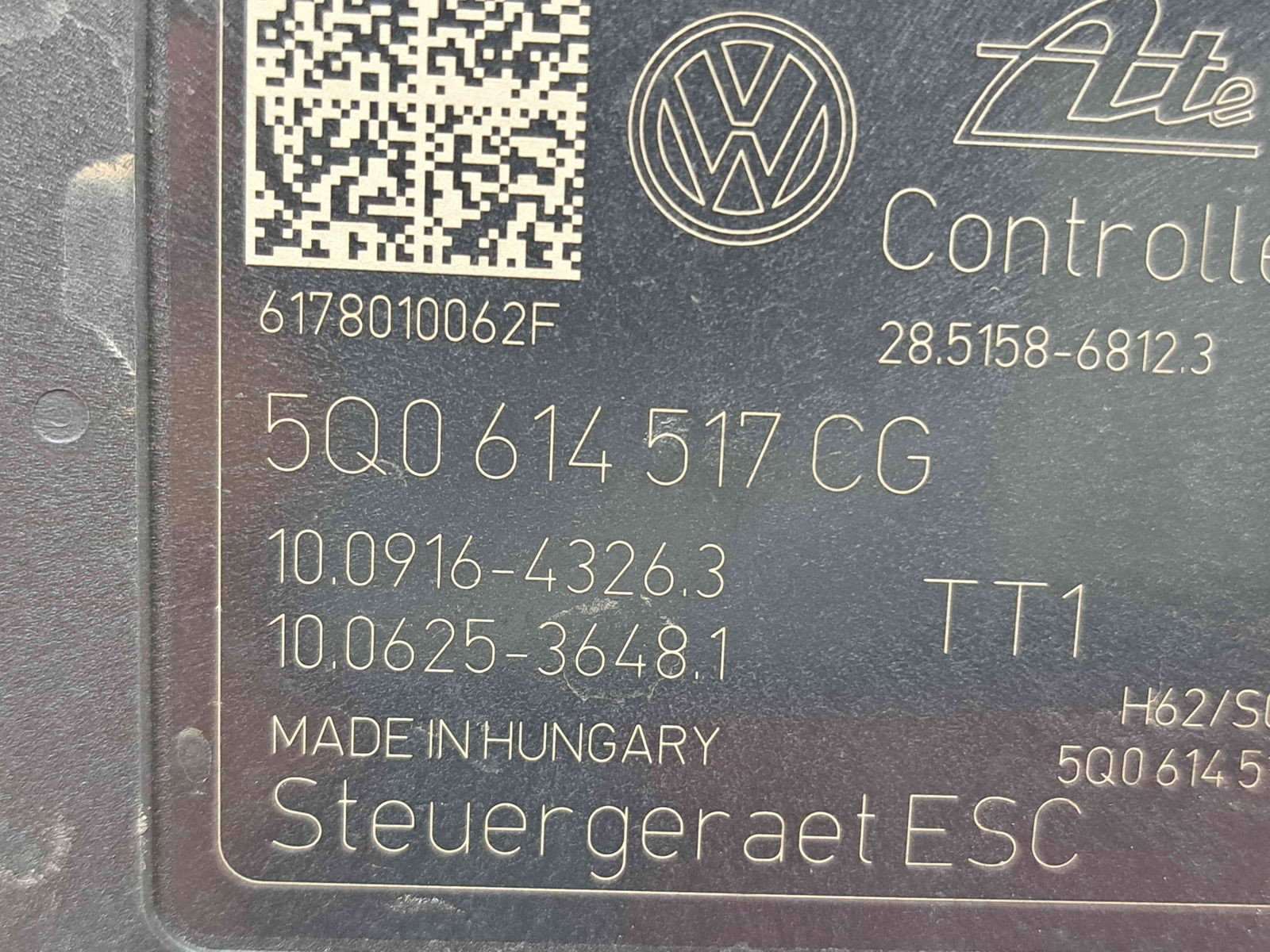 Pompa ABS Volkswagen Golf 7 (5G) [Fabr 2014-prezent] 5Q0614517CG 1.6 TDI DCZA 88KW / 120CP - imagine 4