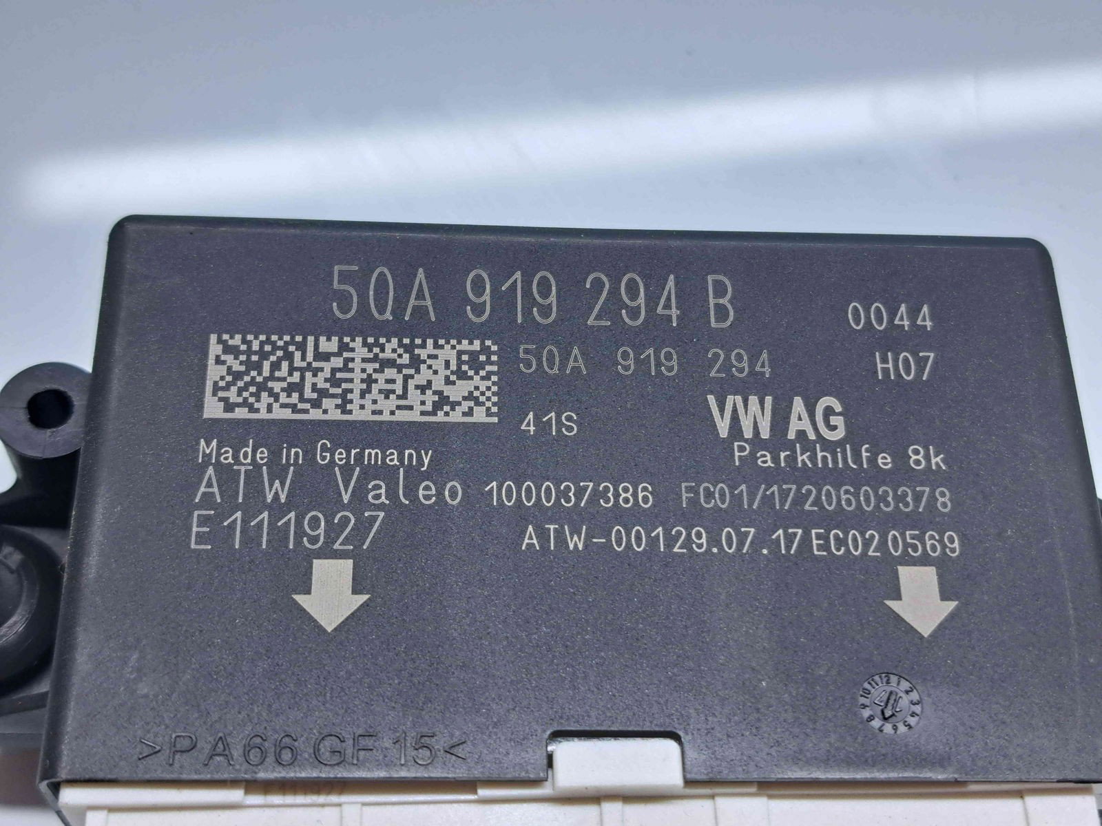 Modul senzori parcare Volkswagen Golf 7 (5G) [Fabr 2014-prezent] 5QA919294B - imagine 3