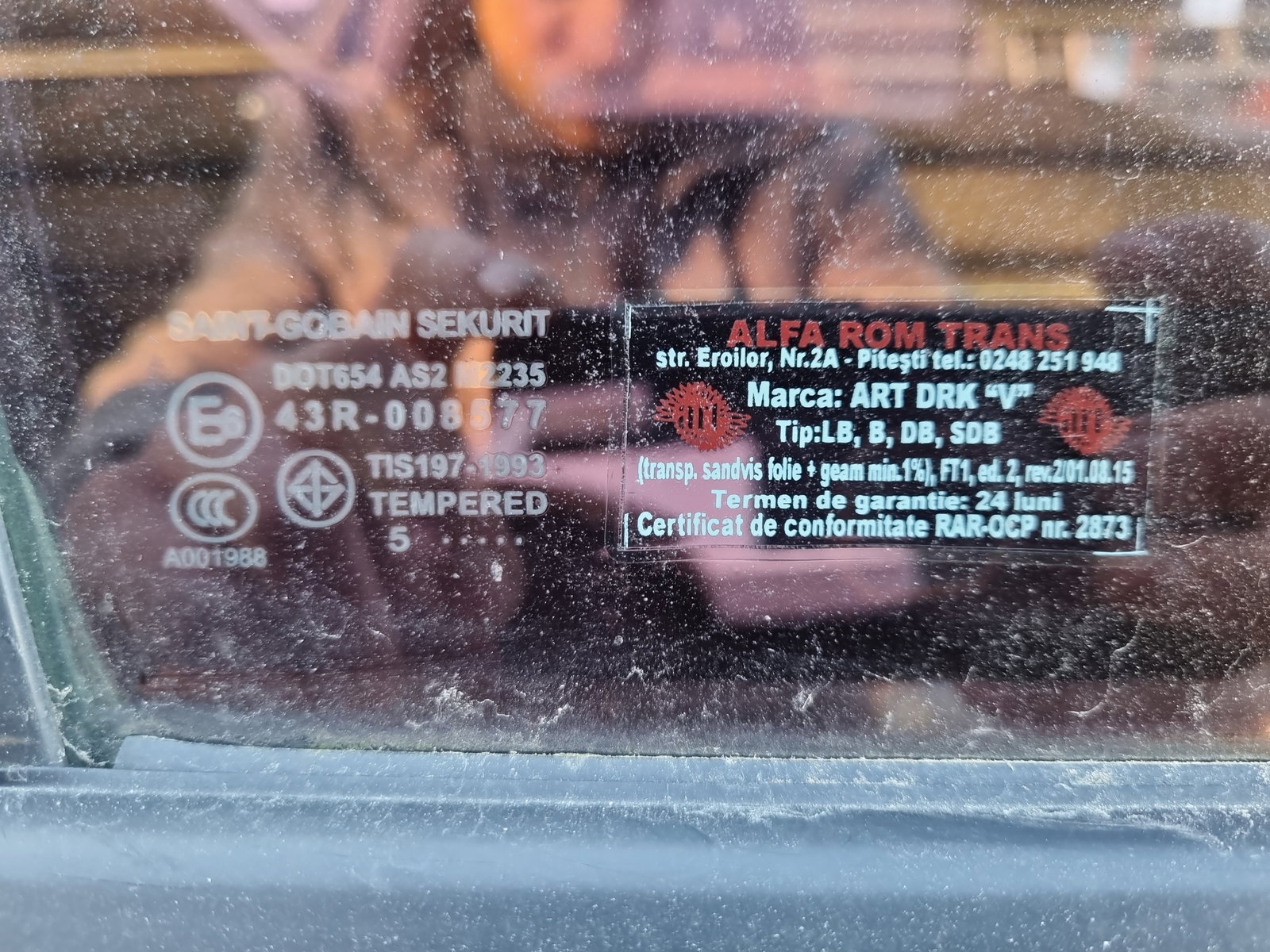 Geam usa dreapta spate Mazda 3 (BK) [Fabr 2003-2009] OEM - imagine 2