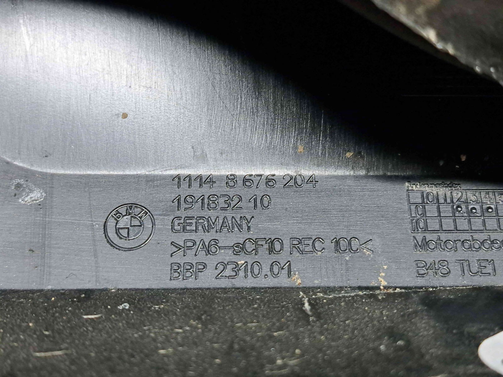 Capac motor Bmw 5 (G30, F90) [Fabr 2017-prezent] 8676204 2.0 Benz B48X 158KW / 215CP - imagine 2