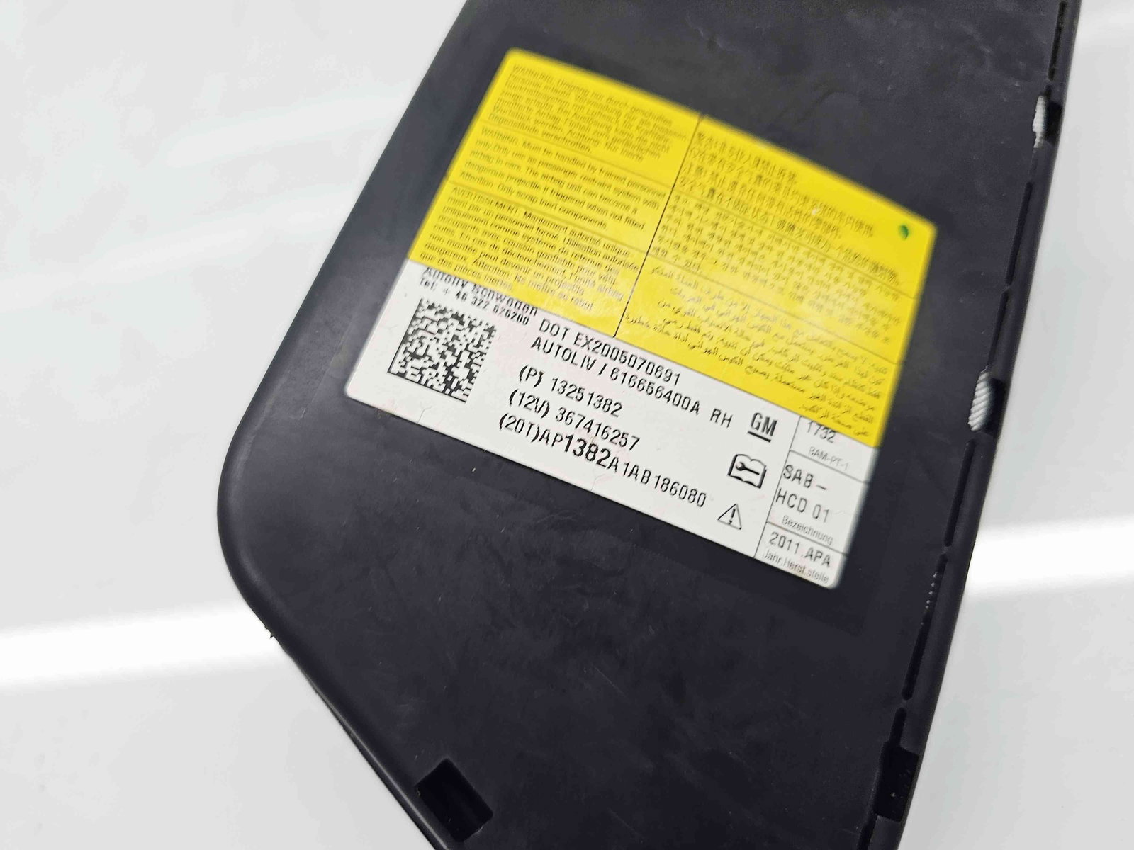 Airbag scaun dreapta Opel Astra J [Fabr 2009-2015] 13251382 - imagine 2