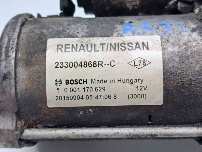 Electromotor 12 dinti Renault Megane 3 [Fabr 2008-2015] Facelift 233004868R 1.5 dCi K9K65681KW / 110CP