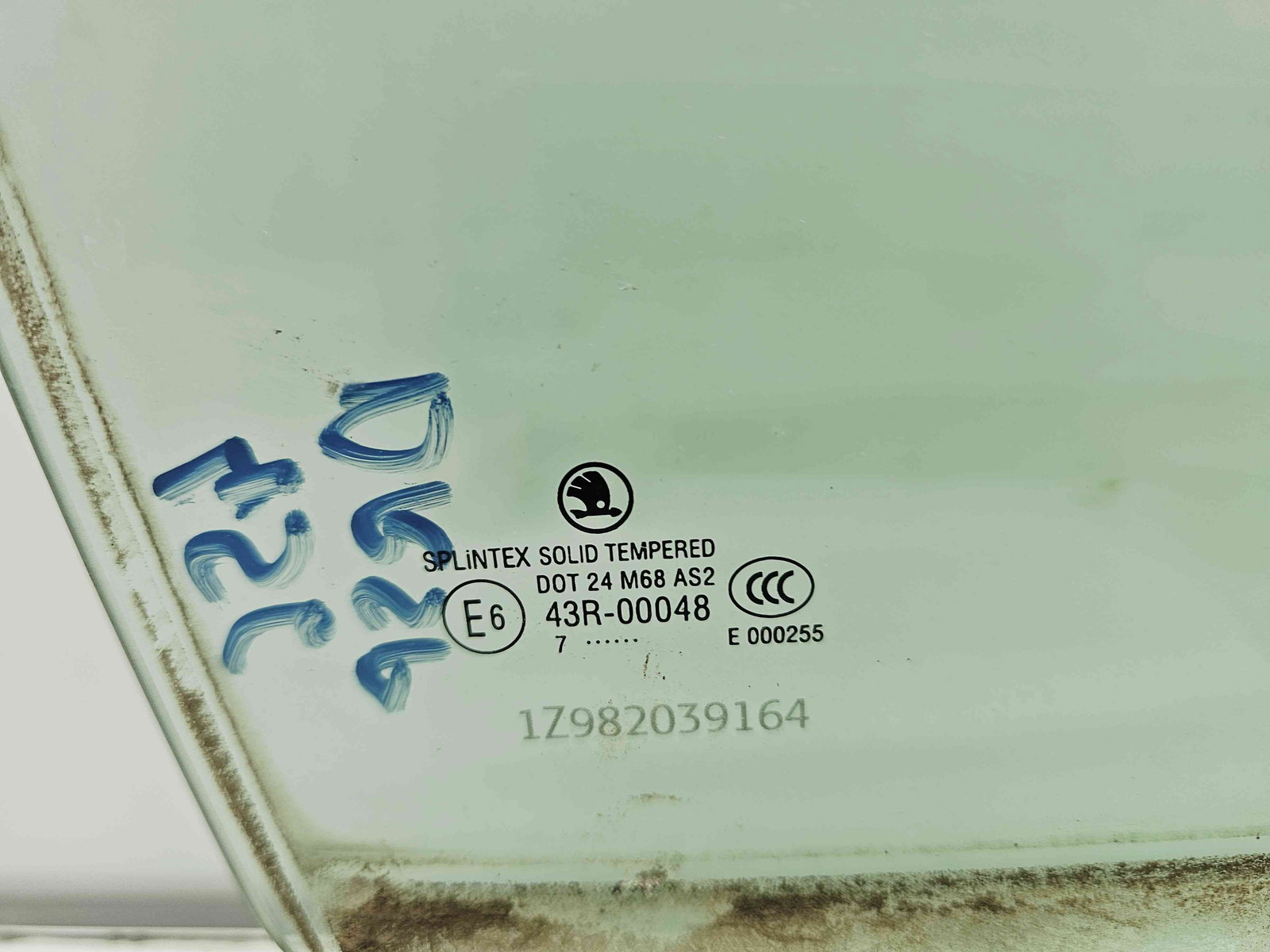 Geam usa dreapta spate Skoda Octavia 2 (1Z3) [Fabr 2004-2013] OEM - imagine 2