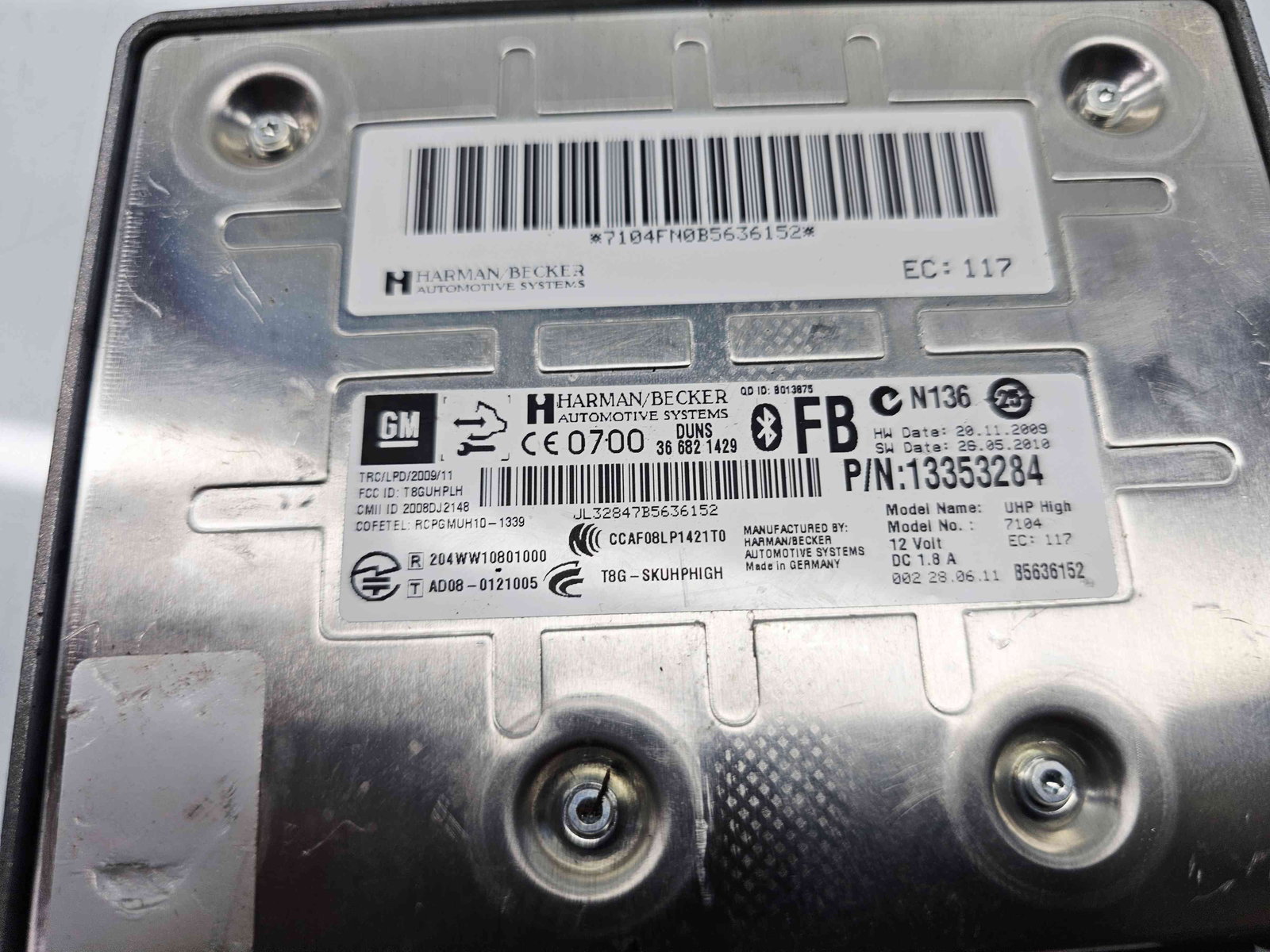 Modul bluetooth Opel Astra J [Fabr 2009-2015] 13353284 - imagine 4