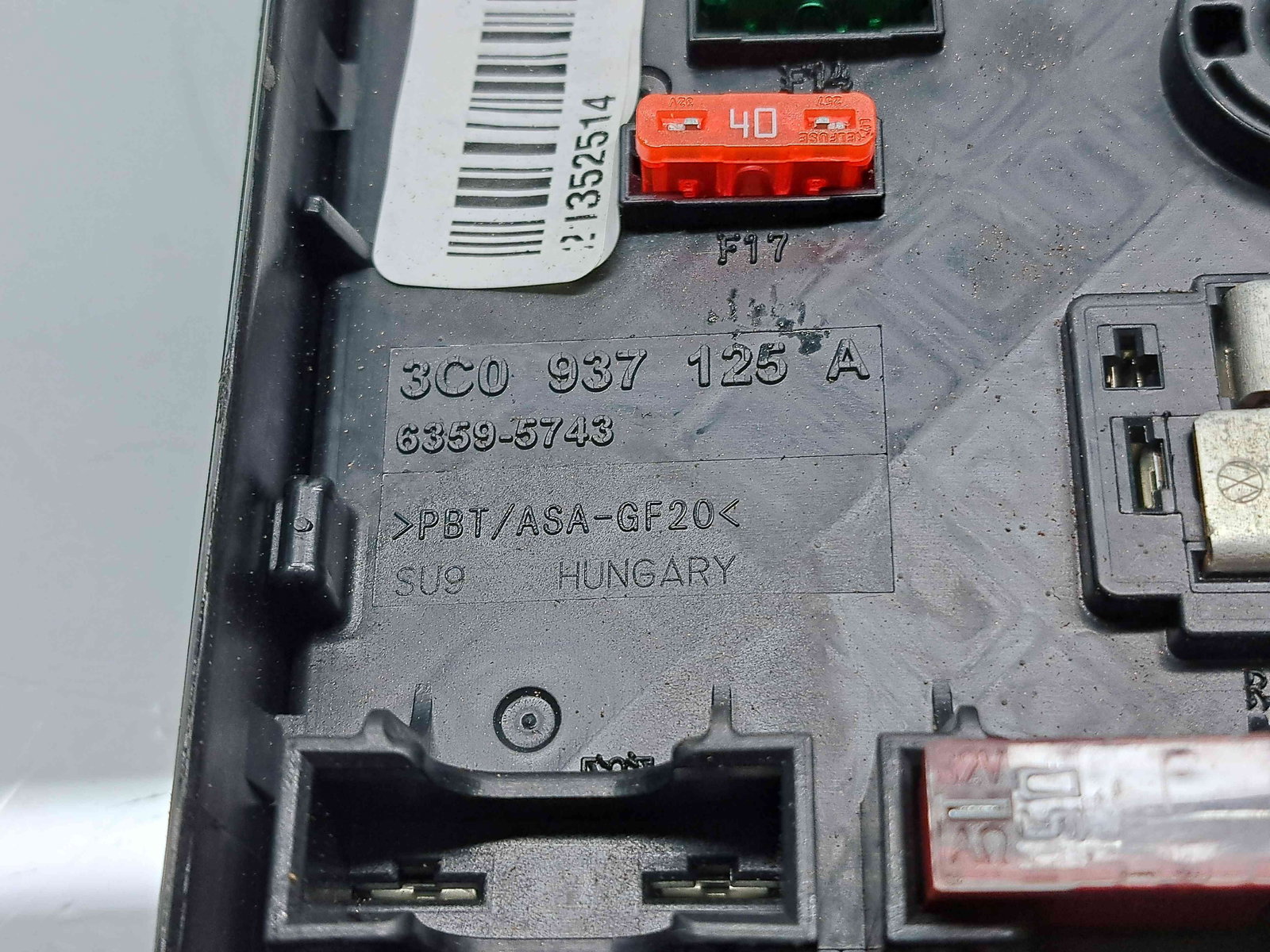 Panou sigurante Volkswagen Passat B7 (362) [Fabr 2010-2014] 3C0937125A - imagine 3