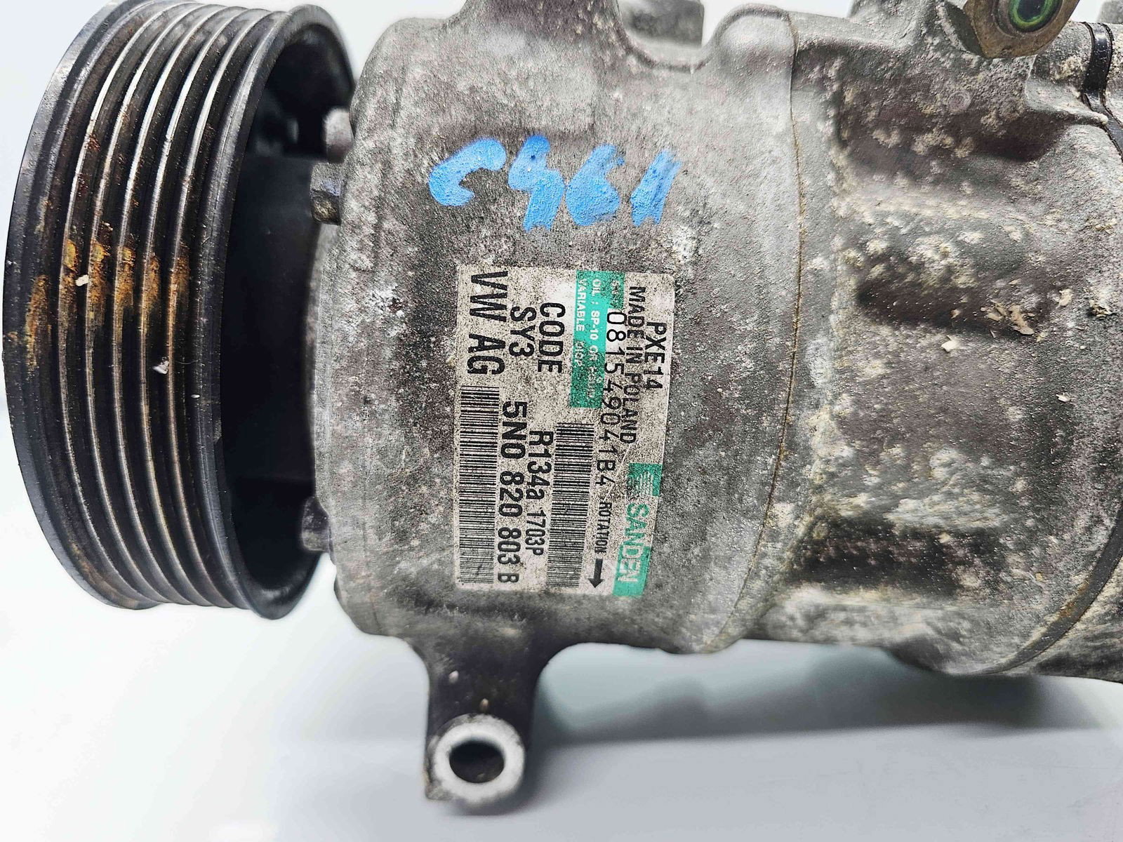 Compresor clima Skoda Roomster (5J) [Fabr 2006-2015] 5N0820803B 1.2 TSI CBZB 77KW / 105CP - imagine 7