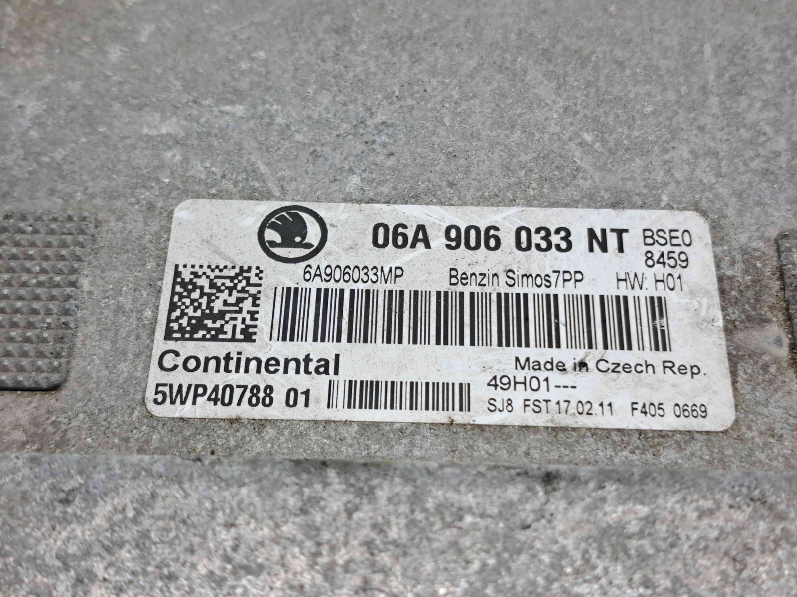 Calculator motor ECU Skoda Octavia 2 Combi (1Z5) [Fabr 2004-2013] Facelift 06A906033NT 1.6 Benz BSE 75KW / 102CP - imagine 2