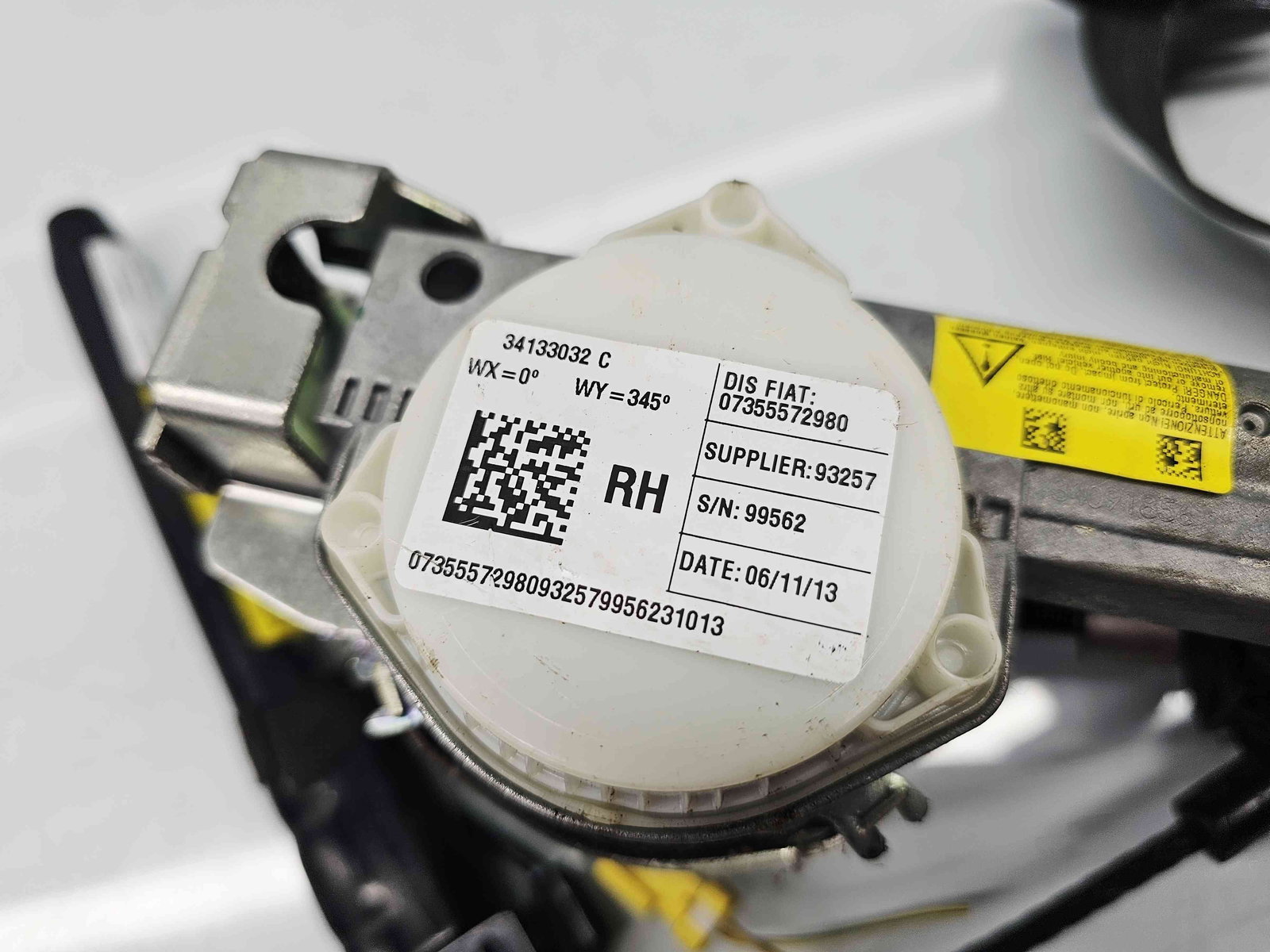 Centura dreapta fata Fiat 500L Trekking [Fabr 2012-prezent] 07355572980 - imagine 2