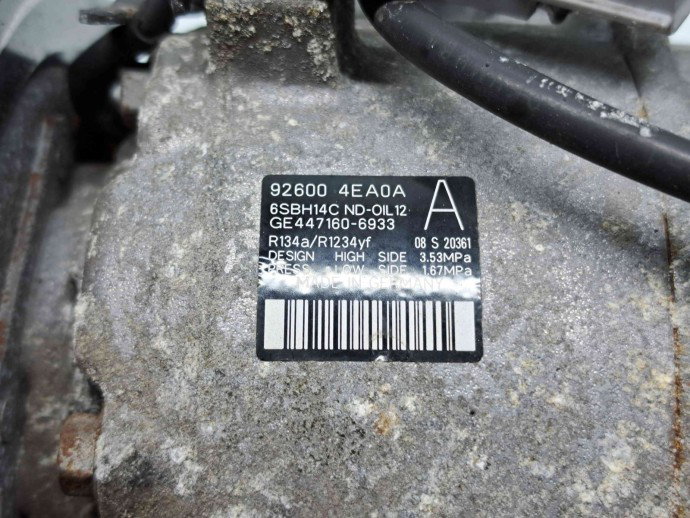 Compresor clima  Nissan Qashqai (2) [Fabr 2013-2017] 926004EA0A 1.5 dCi K9K656 81KW / 110CP