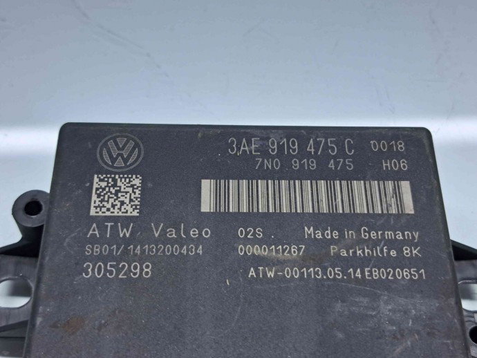  Modul senzori parcare Volkswagen Passat CC (358) [Fabr 2012-2016] 3AE919475C