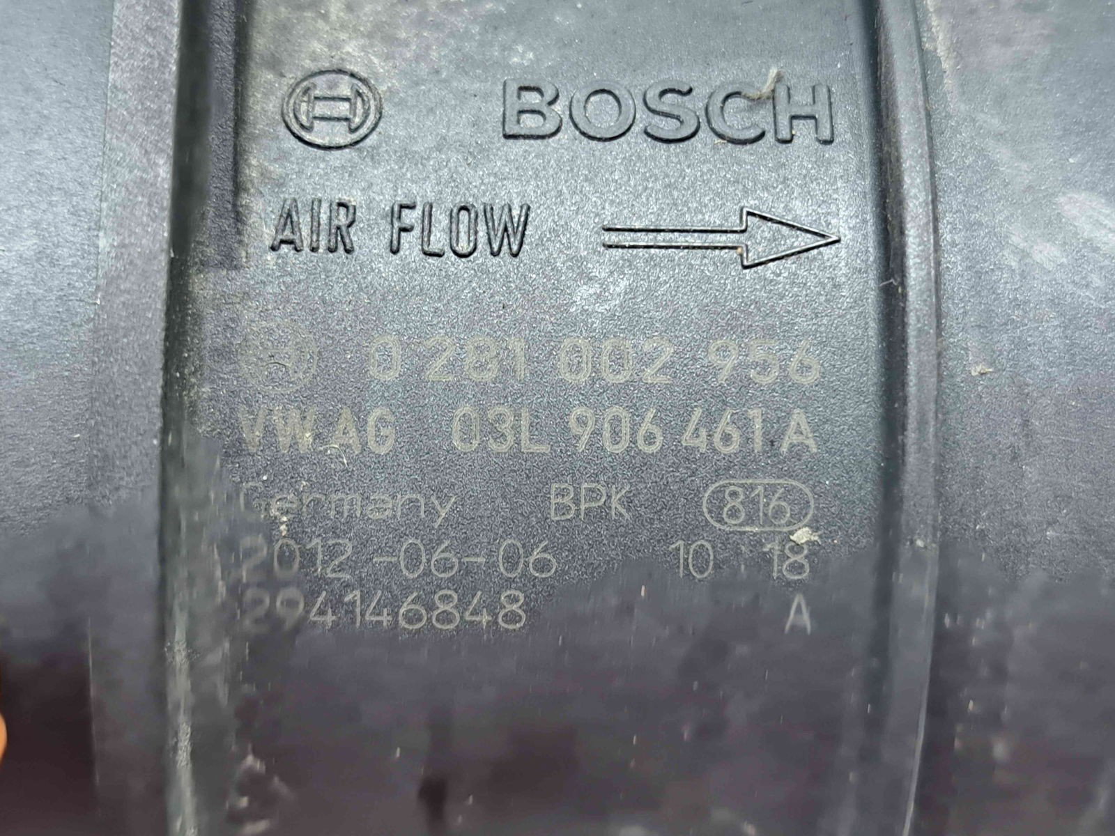 Debitmetru aer Volkswagen Passat B7 (362) [Fabr 2010-2014] 03L906461A 2.0 TDI CFFB 103KW / 140CP - imagine 3