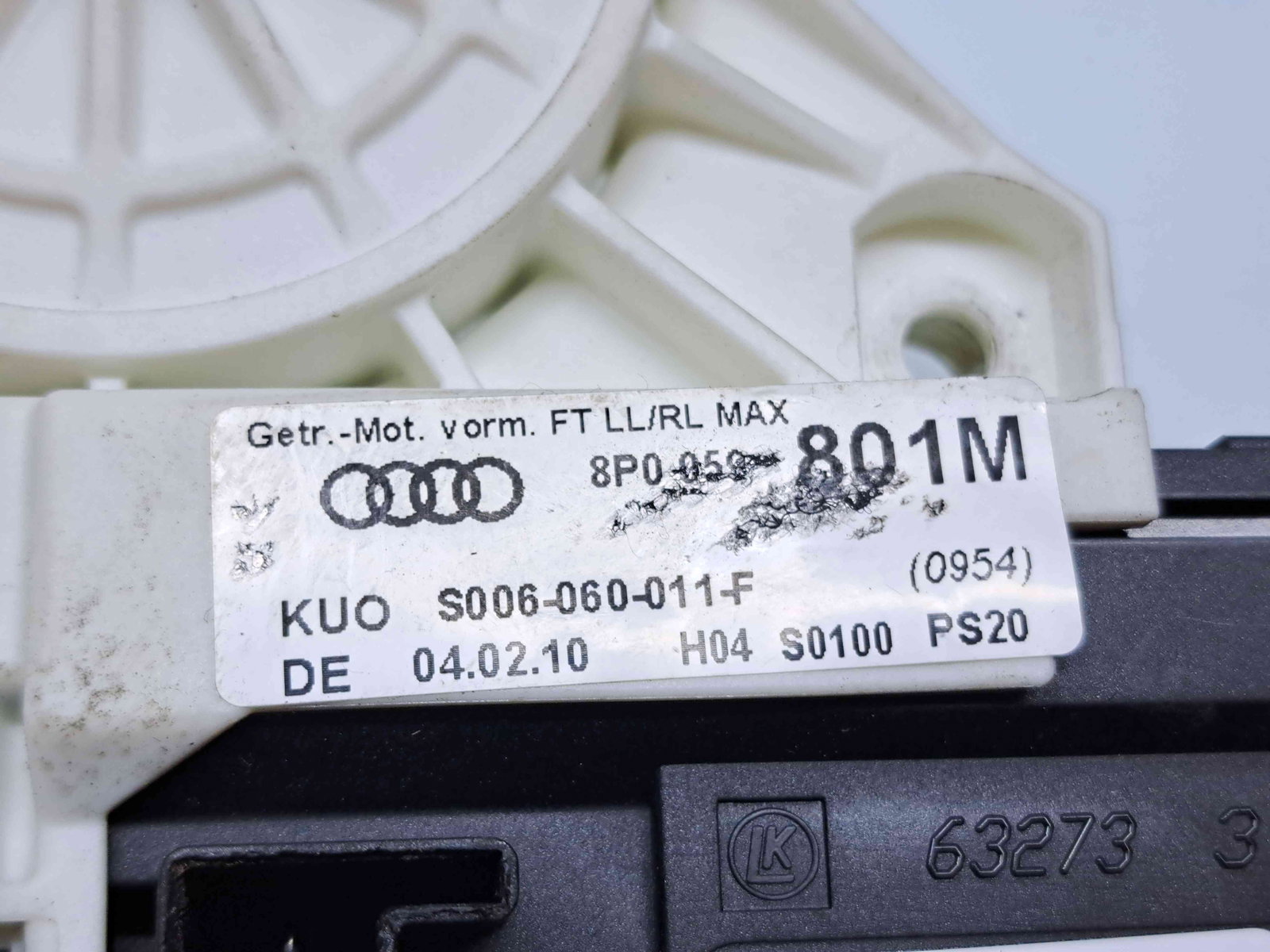 Motoras geam dreapta fata Audi A3 Sportback (8PA) [Fabr 2004-2013] Facelift 8P0059801M - imagine 3