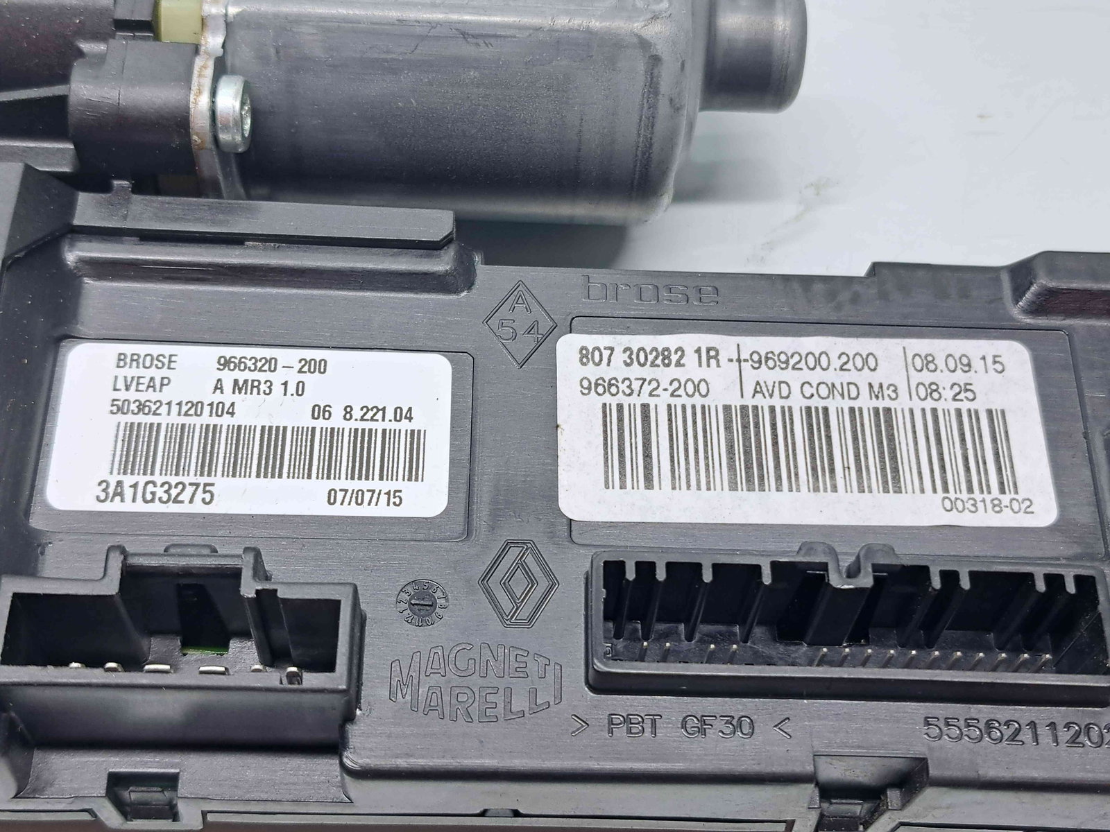 Motoras geam dreapta fata Renault Megane 3 [Fabr 2008-2015] Facelift 807302821R - imagine 2