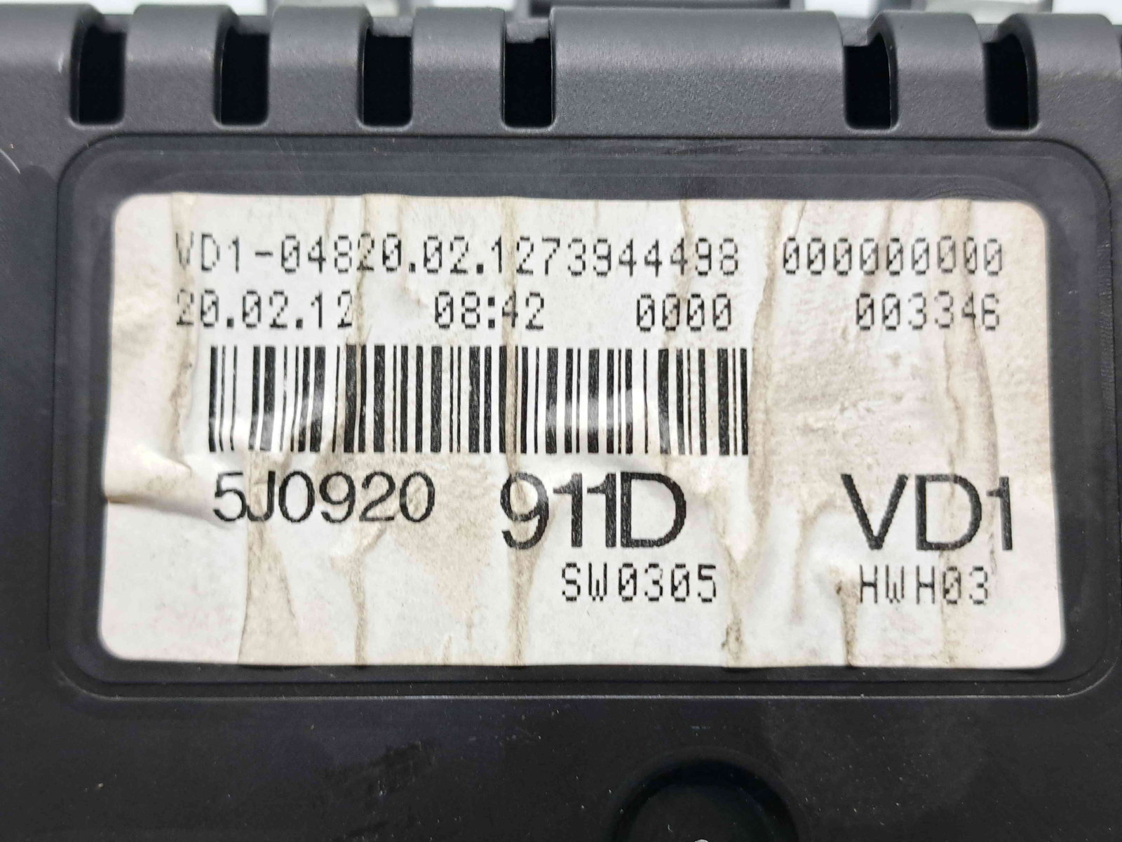 Ceas bord Skoda Fabia 2 (5J, 542) [Fabr 2007-2014] 5J0920911D - imagine 4