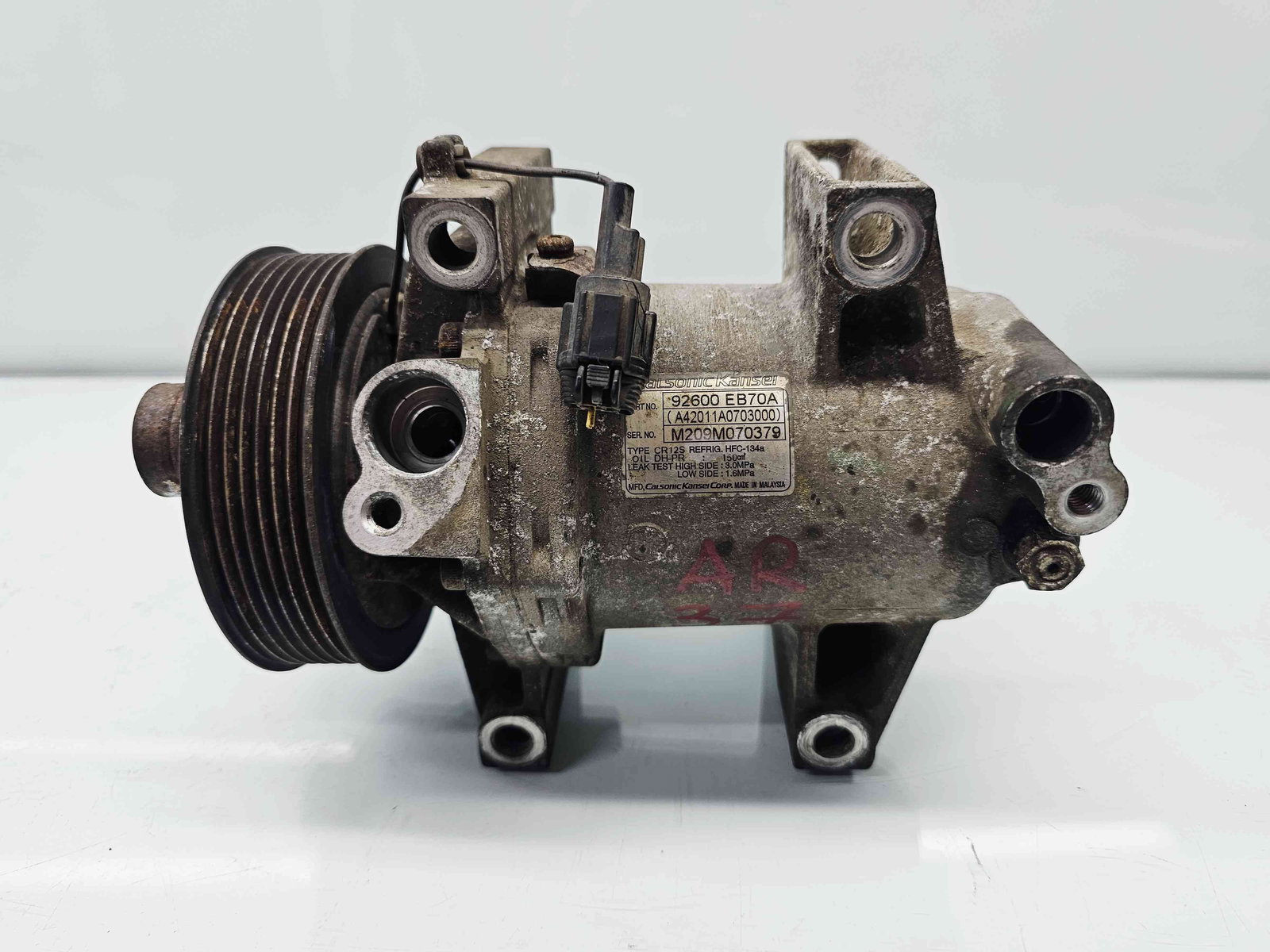 Compresor clima Nissan Navara (D40) [Fabr 2005-2014] 92600 EB70A 2.5 DCi YD25DEI 140KW / 190CP - imagine 1