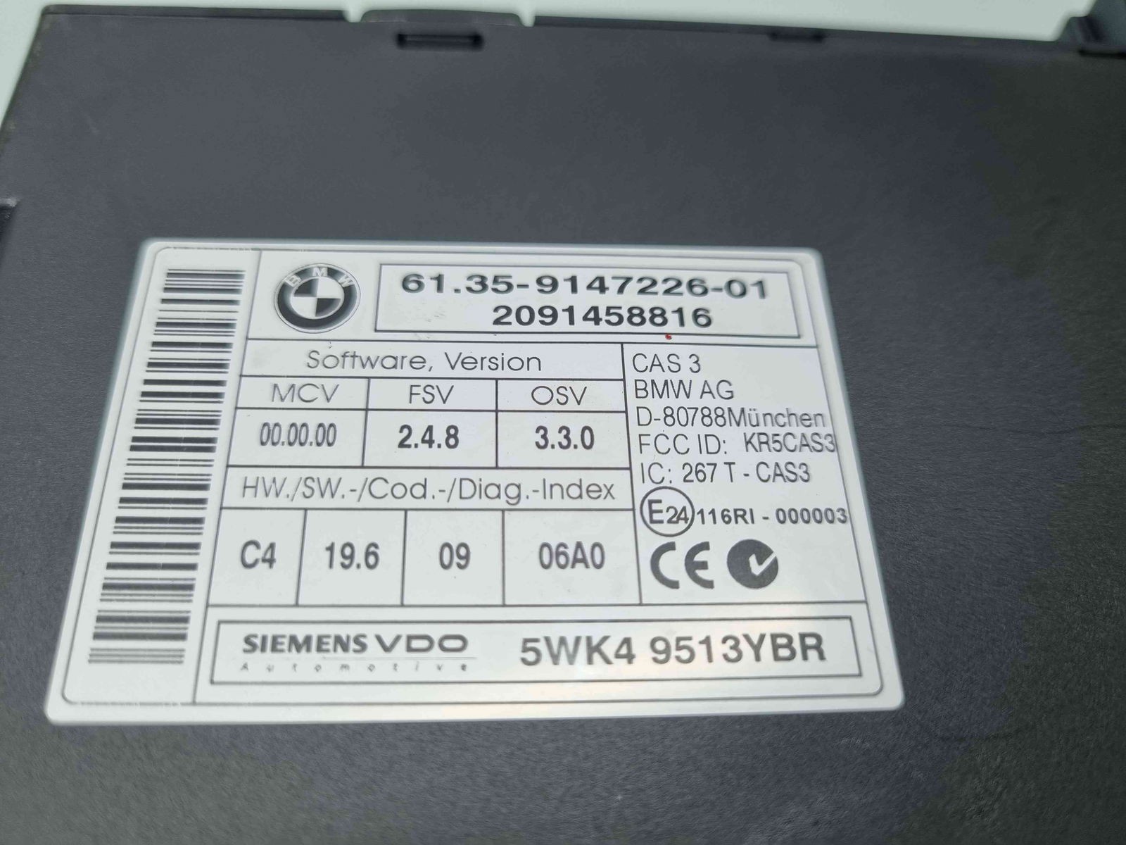 Modul confort Bmw 3 (E90) [Fabr 2005-2011] 9147226-01 - imagine 2