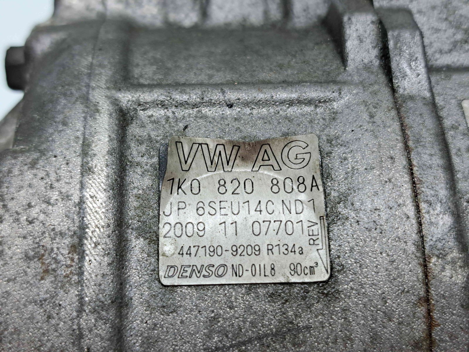 Compresor clima Volkswagen Passat B7 (362) [Fabr 2010-2014] 1K0820808A 2.0 TFSI CCZB 155KW / 210CP - imagine 2