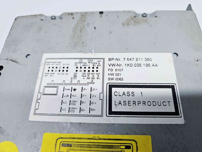  Radio CD cu navigatie Volkswagen Tiguan (5N) [Fabr 2007-2016] 1K0035195AA