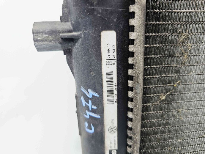 Radiator auxiliar racire apa  Volkswagen Passat B7 (362) [Fabr 2010-2014] 1K0121251BN 1.4 TSI CAXA 90KW / 122CP