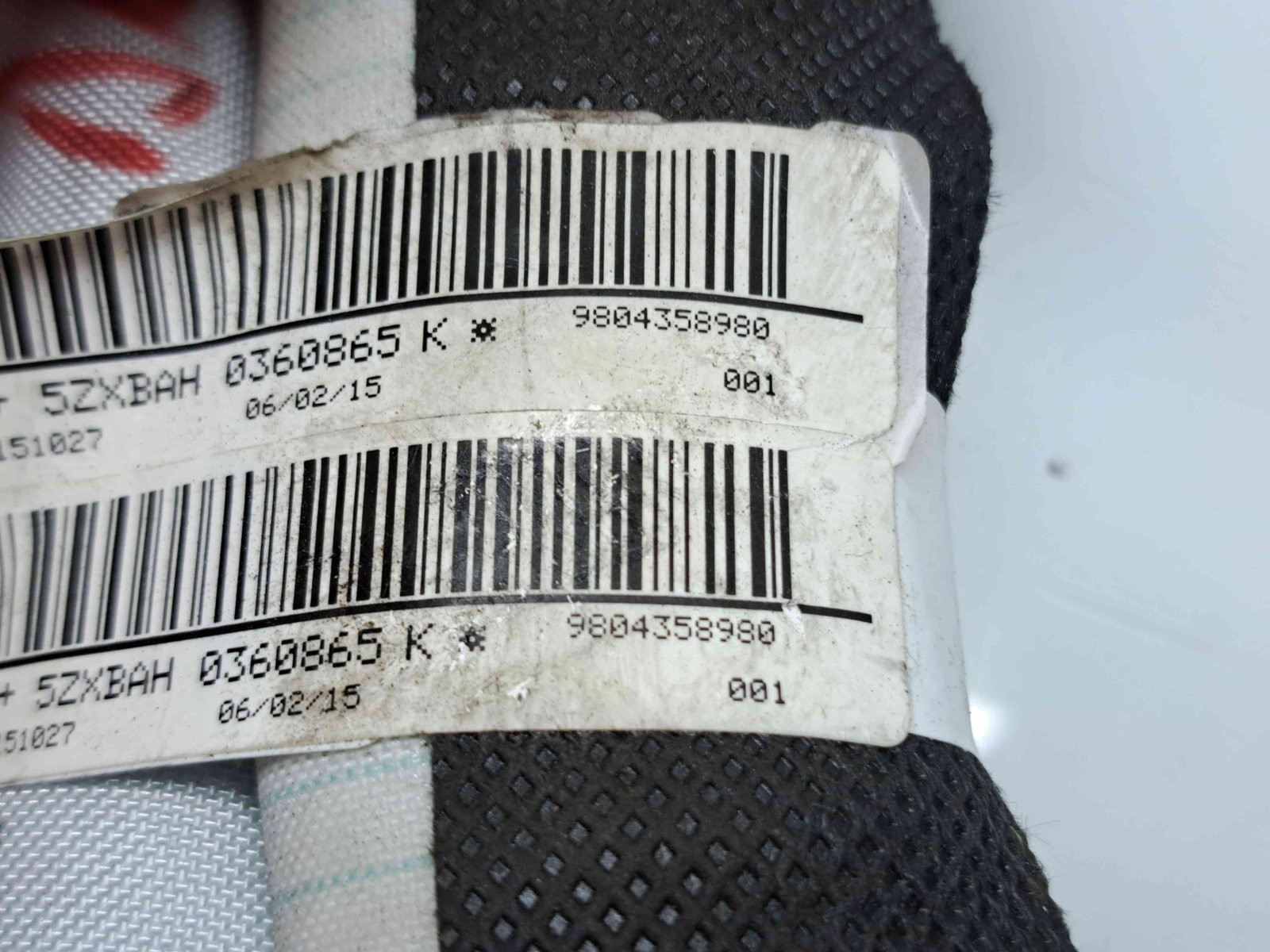 Airbag cortina dreapta Citroen C4 Cactus [Fabr 2014-2017] 9804358980 - imagine 4