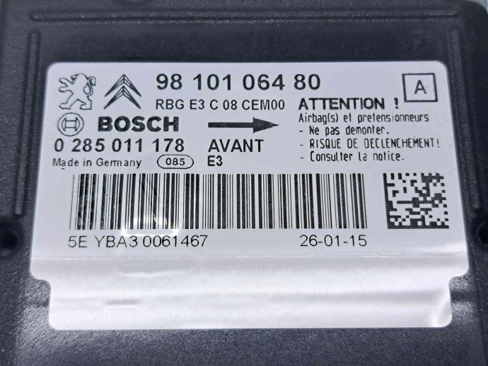 Calculator airbag Citroen C4 Cactus [Fabr 2014-2017] 9810106480 1.6 HDI DV6FD 73KW / 100CP