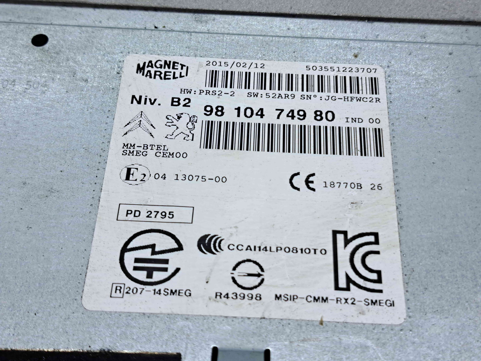 Unitate multimedia Citroen C4 Cactus [Fabr 2014-2017] 9810474980 - imagine 2