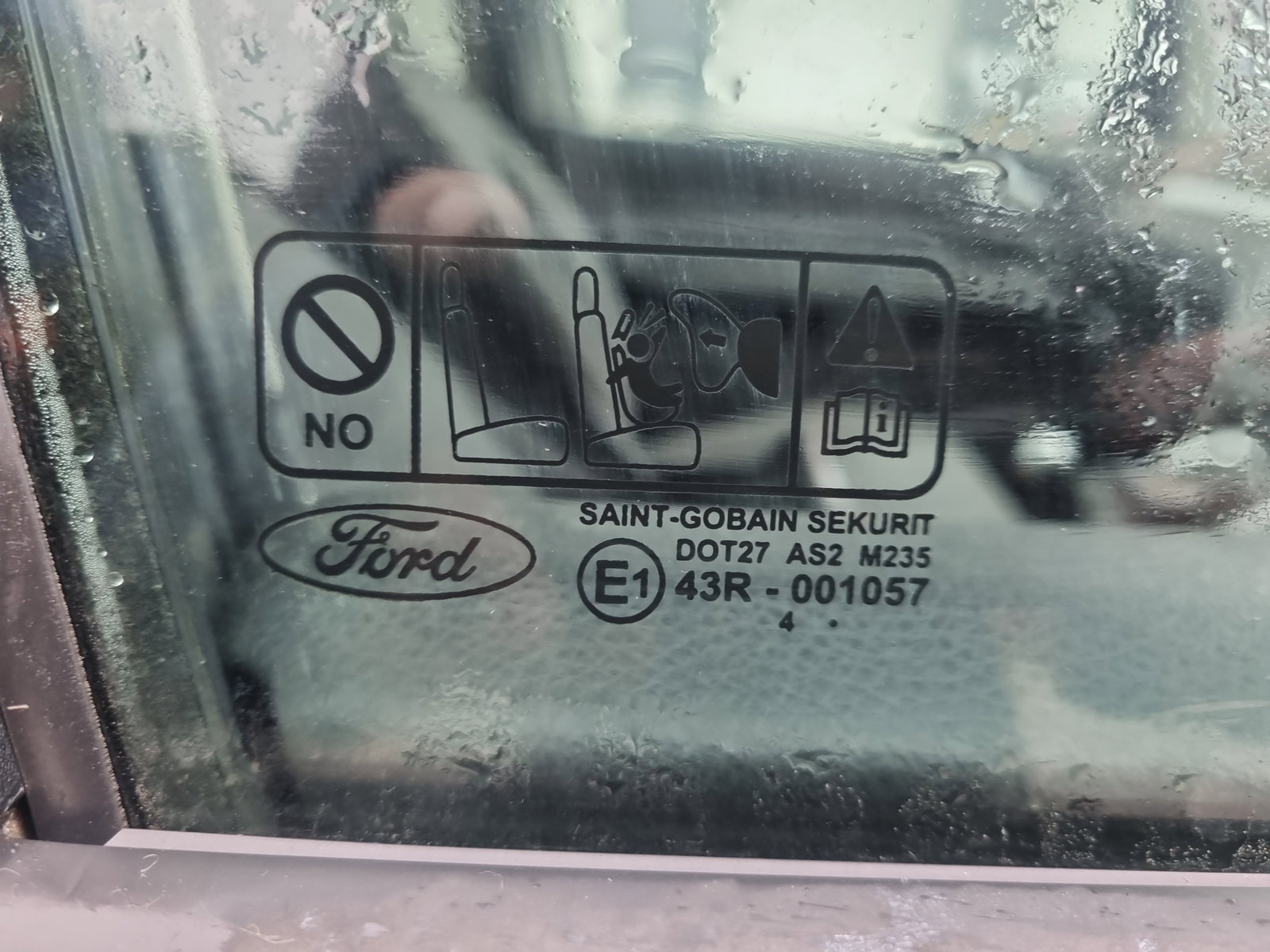 Geam usa dreapta fata Ford C-Max 1 [Fabr 2007-2010] OEM - imagine 2