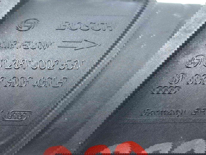 Debitmetru aer Volkswagen Transporter 5 (7HB, 7HJ) [Fabr 2004-2013] 038906461B 1.9 TDI BRS 75KW / 102CP