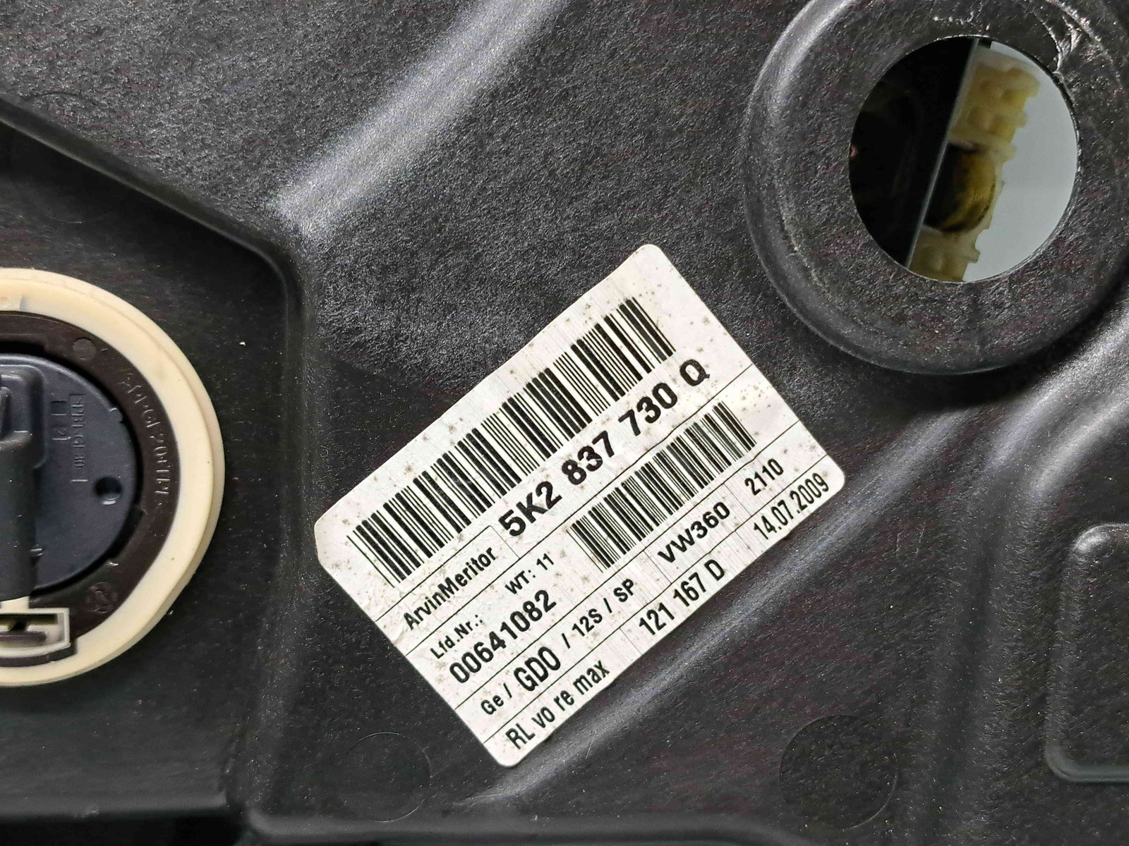 Macara electrica geam dreapta fata Volkswagen Golf 6 (5K1) GTD [Fabr 2009-2013] 5K2837730Q - imagine 2