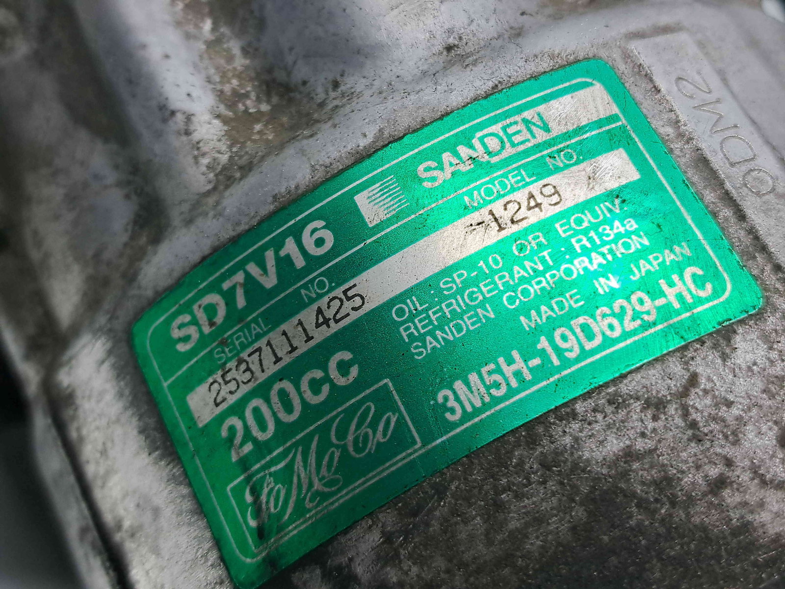 Compresor clima Ford C-Max 1 [Fabr 2007-2010] 3M51H-19D629-HC 2.0 TDCI G6DA 100KW / 136CP - imagine 5