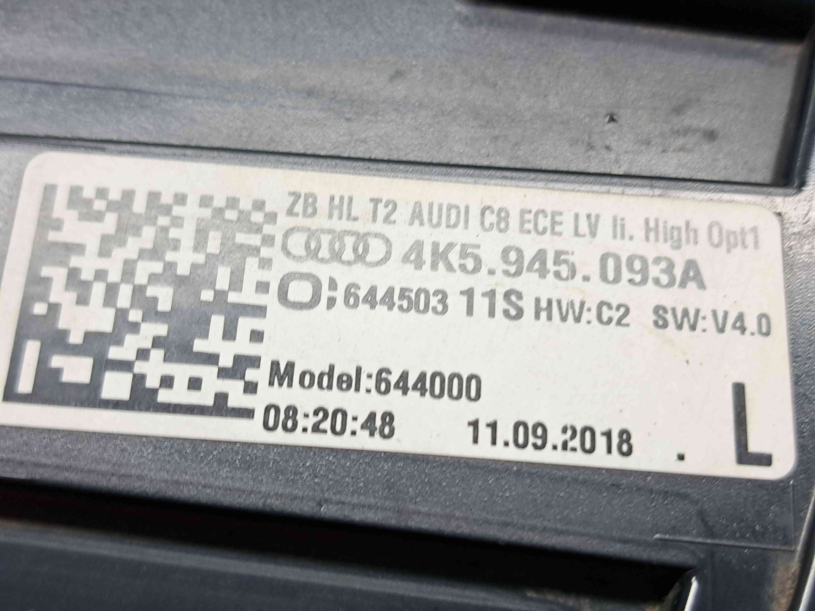 Stop haion stanga Audi A6 (4A2, C8) S-line [Fabr 2018-2025] 4K5945093A - imagine 5