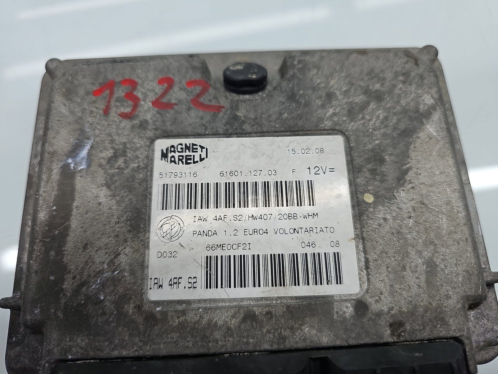 Calculator motor ECU Fiat Panda (169) [Fabr 2003-2012] 51793116 1.2 B 188A4000 44KW / 60CP - imagine 4