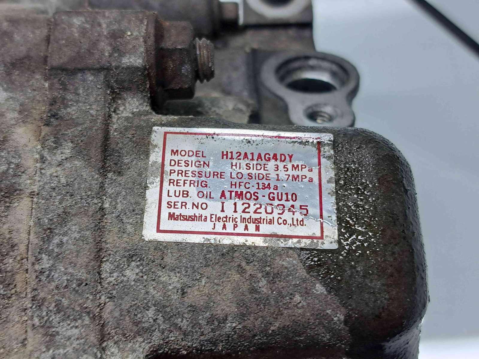 Compresor clima MAZDA 3 (BK) [Fabr 2003-2009] H12A1AG4DY 1.6 Benz Z6 77KW / 105CP - imagine 3