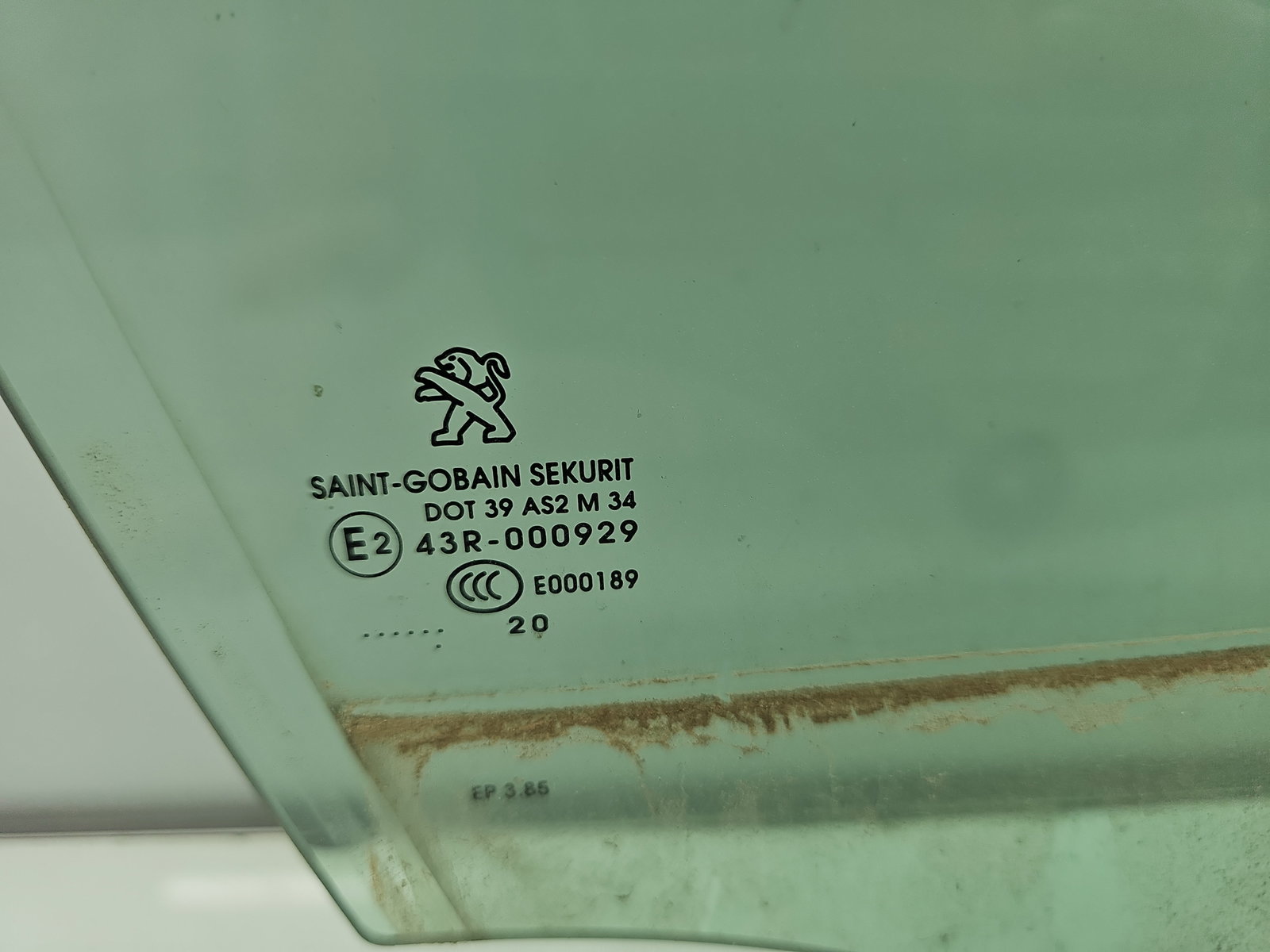 Geam usa dreapta fata PEUGEOT 308 II GT-Line [Fabr 2019-2021] OEM - imagine 2