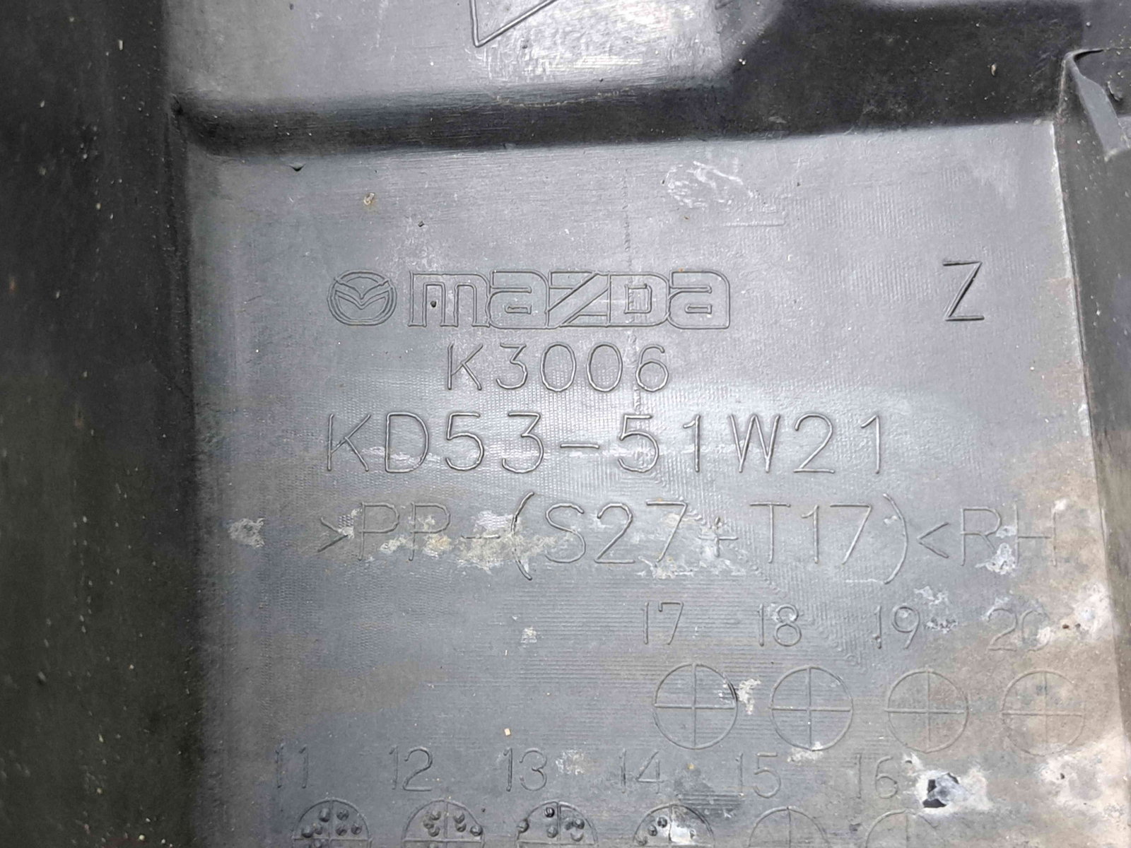 Ornament aripa dreapta fata MAZDA CX-5 (KE) [Fabr 2011-2016] KD53-51W21 - imagine 3