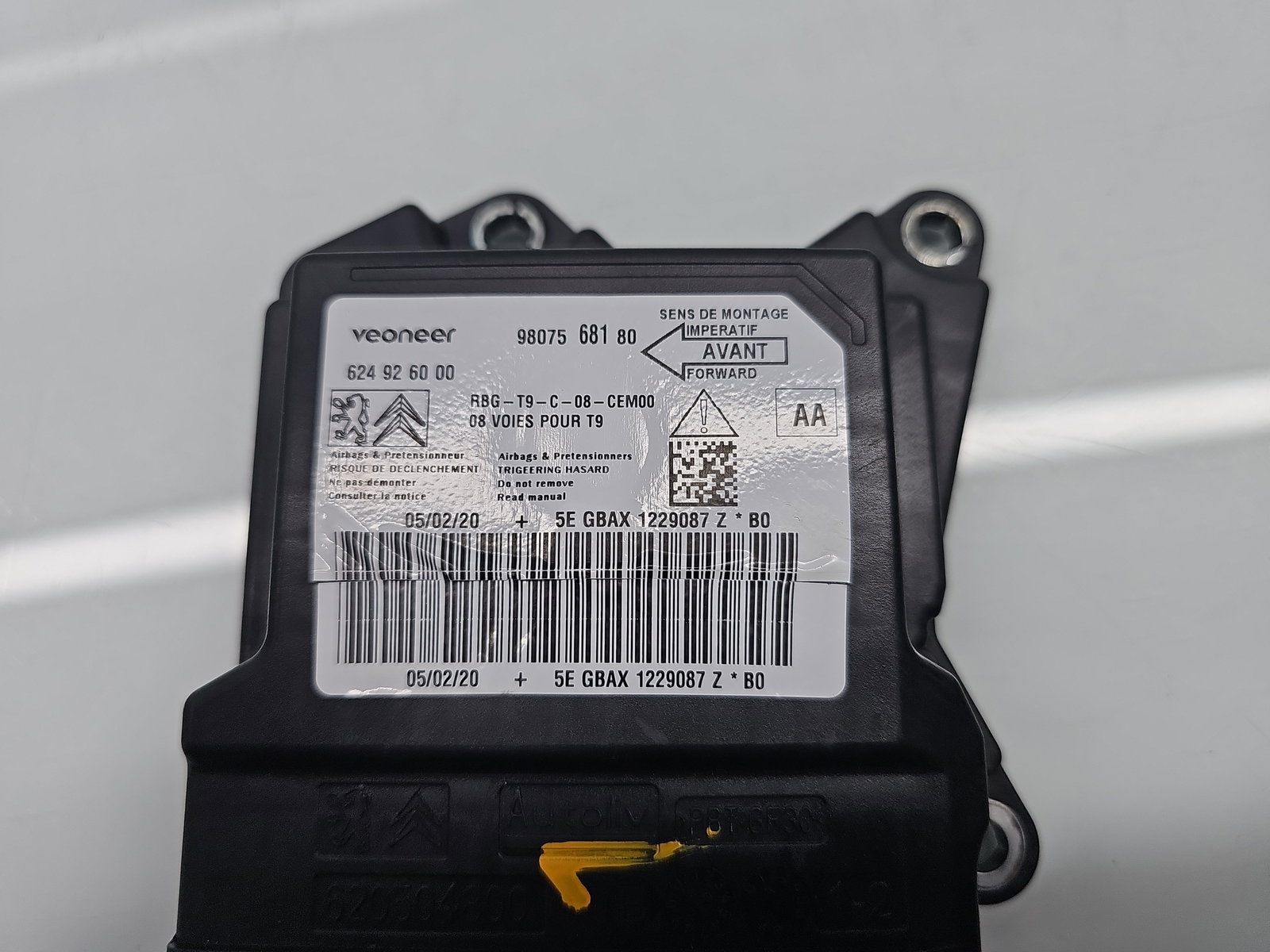 Calculator airbag PEUGEOT 308 II GT-Line [Fabr 2019-2021] 9807568180 1.5 HDi YHZ 96KW / 130CP - imagine 5