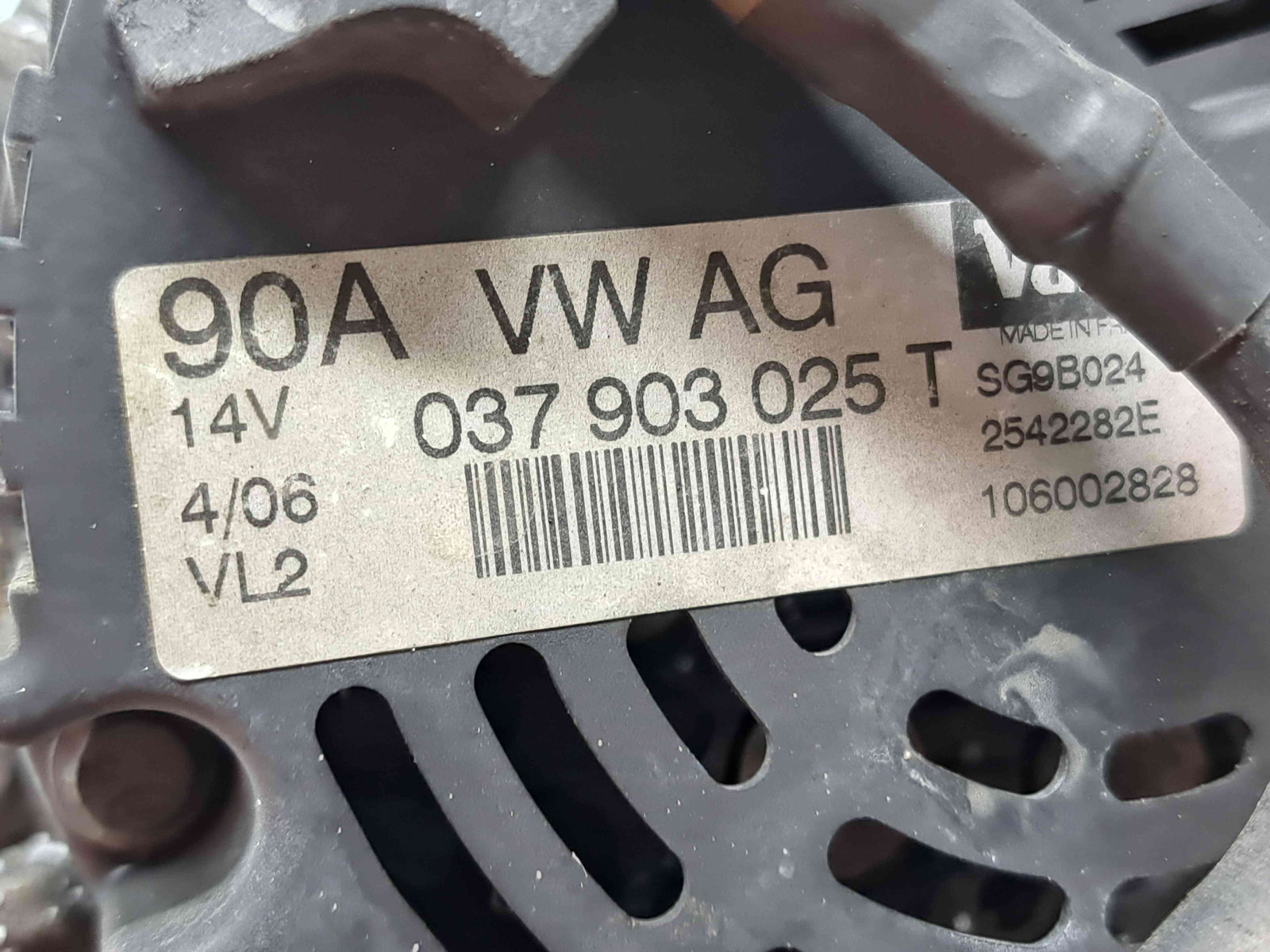 Alternator Seat Ibiza 4 (6L1) [Fabr 2002-2009] 037903025T 1.4 Benz BKY 55KW / 75CP - imagine 6