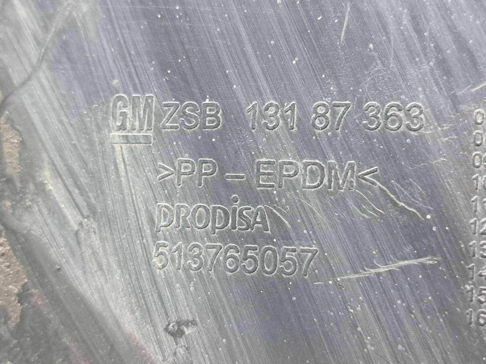 Carenaj roata dreapta spate Opel Corsa E [Fabr 2014-prezent] 13187363 - imagine 2